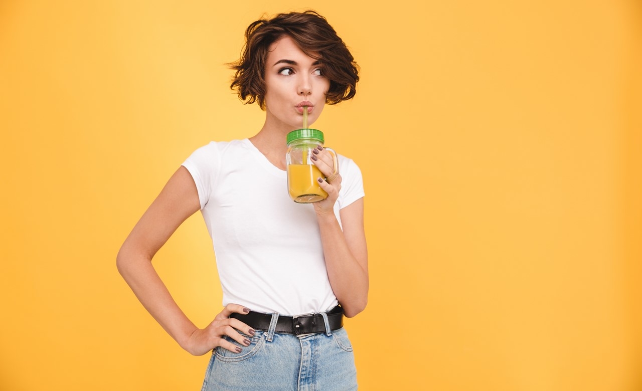 Bild von Frau mit Short Bob