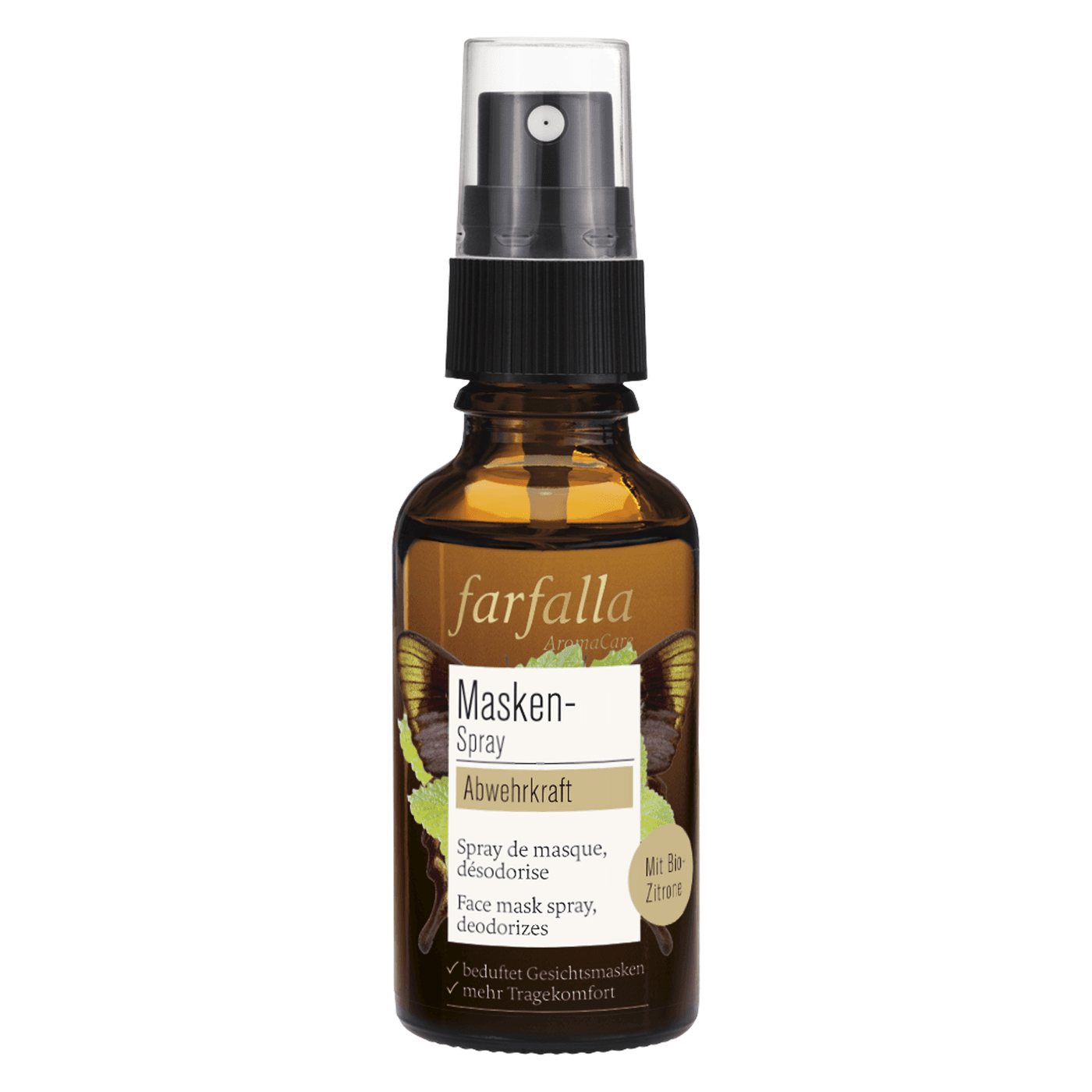 Farfalla Care - Abwehrkraft Zitrone Bio-Maskenspray