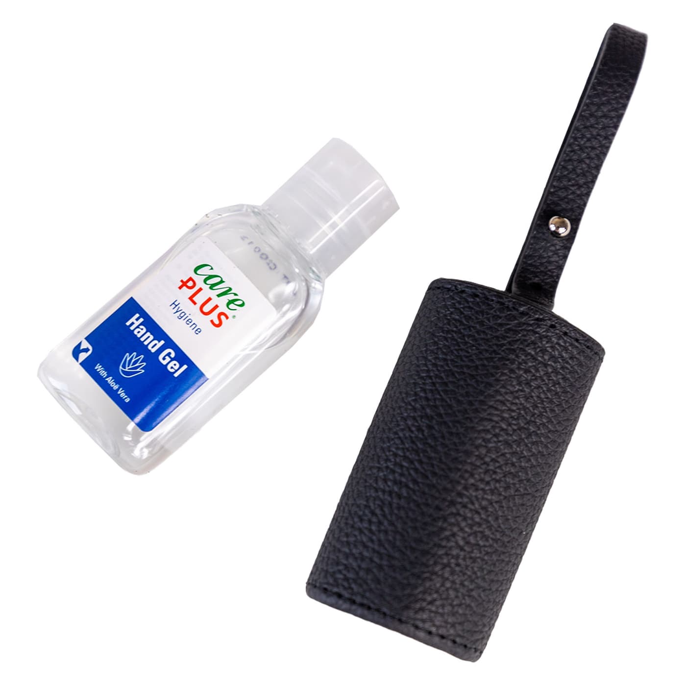 CARRY & CO. - Handcare Leather Case with Button Black