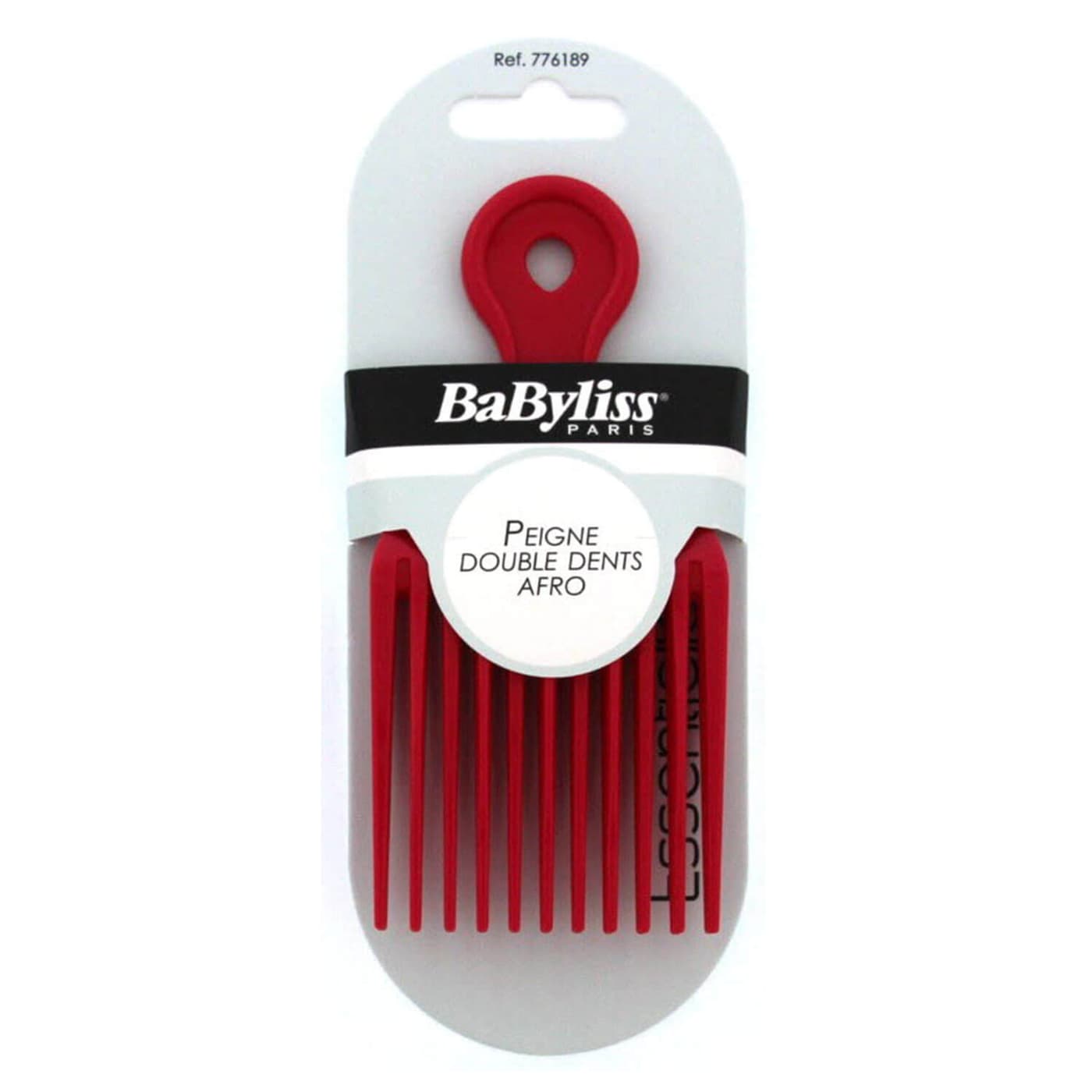 BaByliss - Peigne Double Dents Afro Rouge 776189