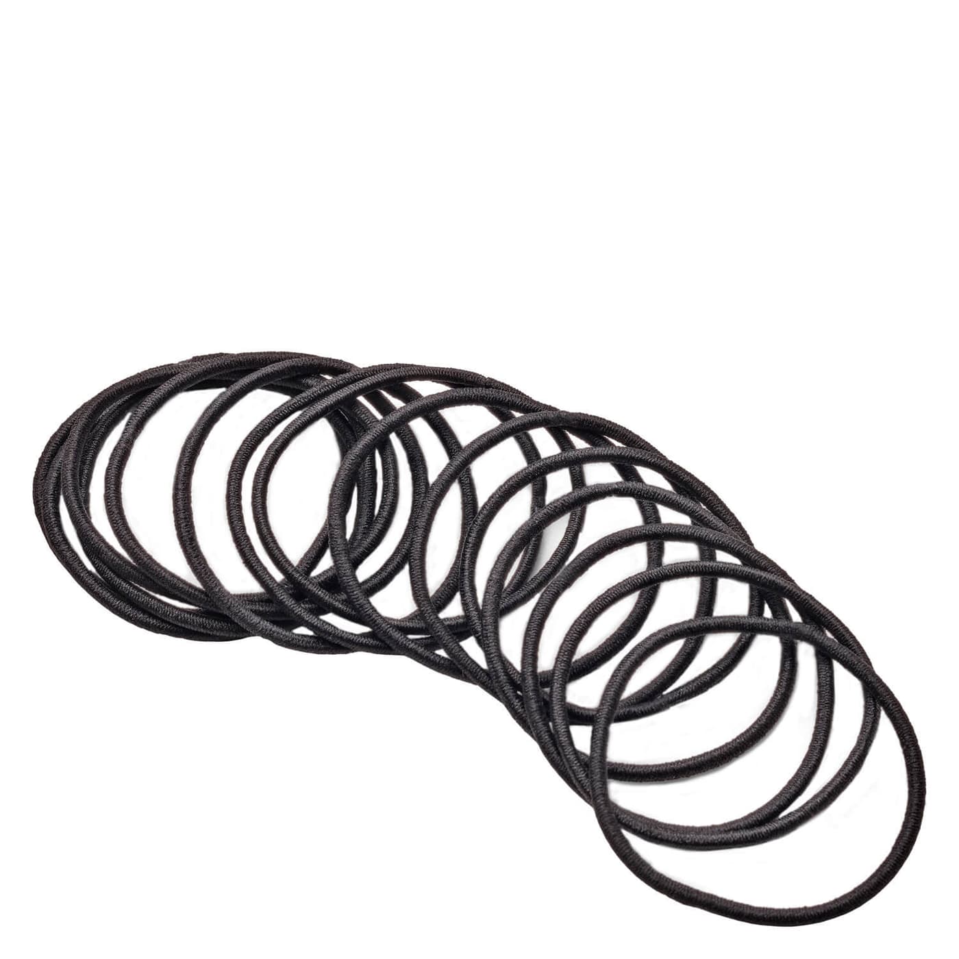 DailyGO - Haargummi ohne Metallverschluss dünn schwarz