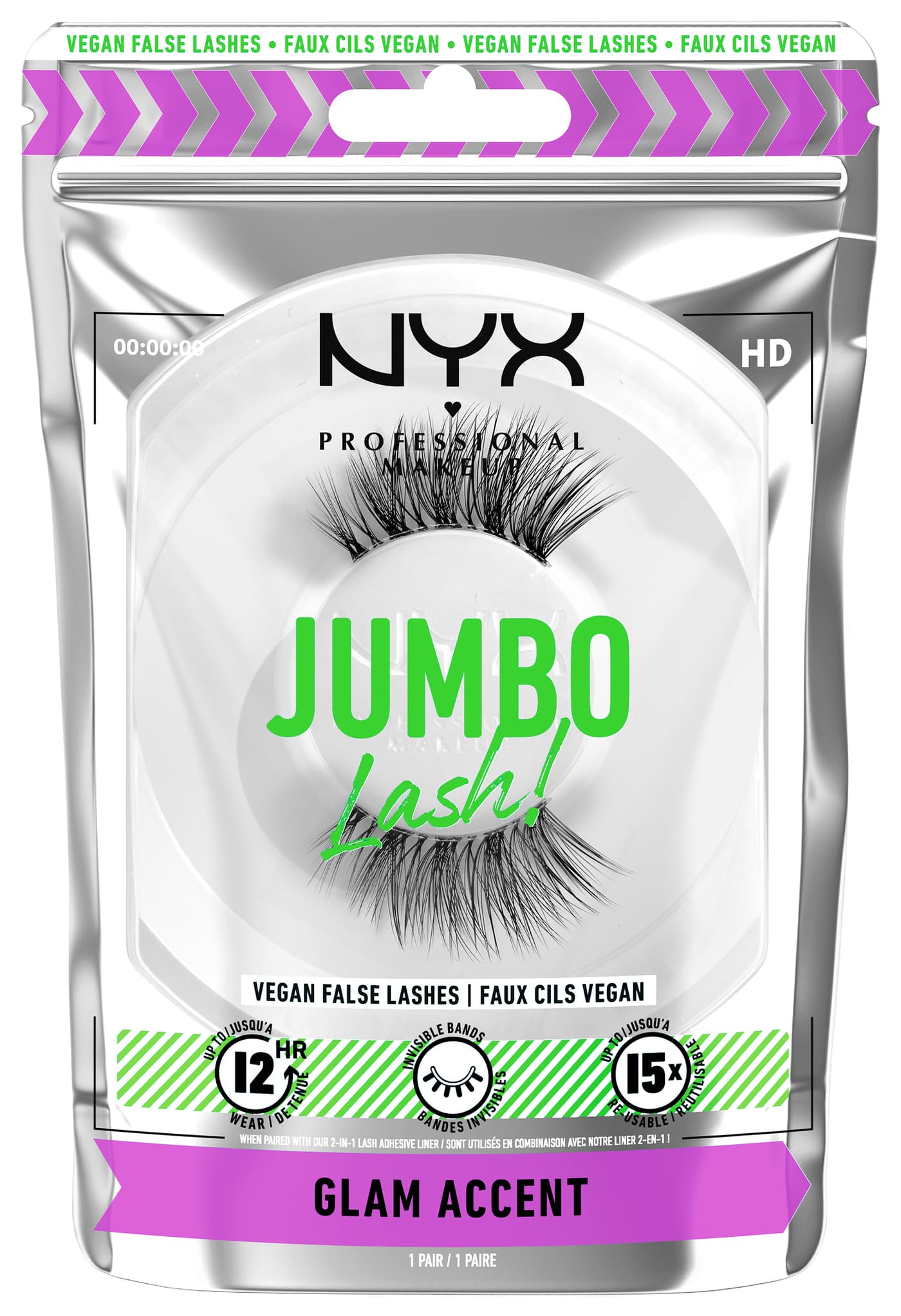 Jumbo Lash! - Künstliche Wimpern 6 Glam Accent