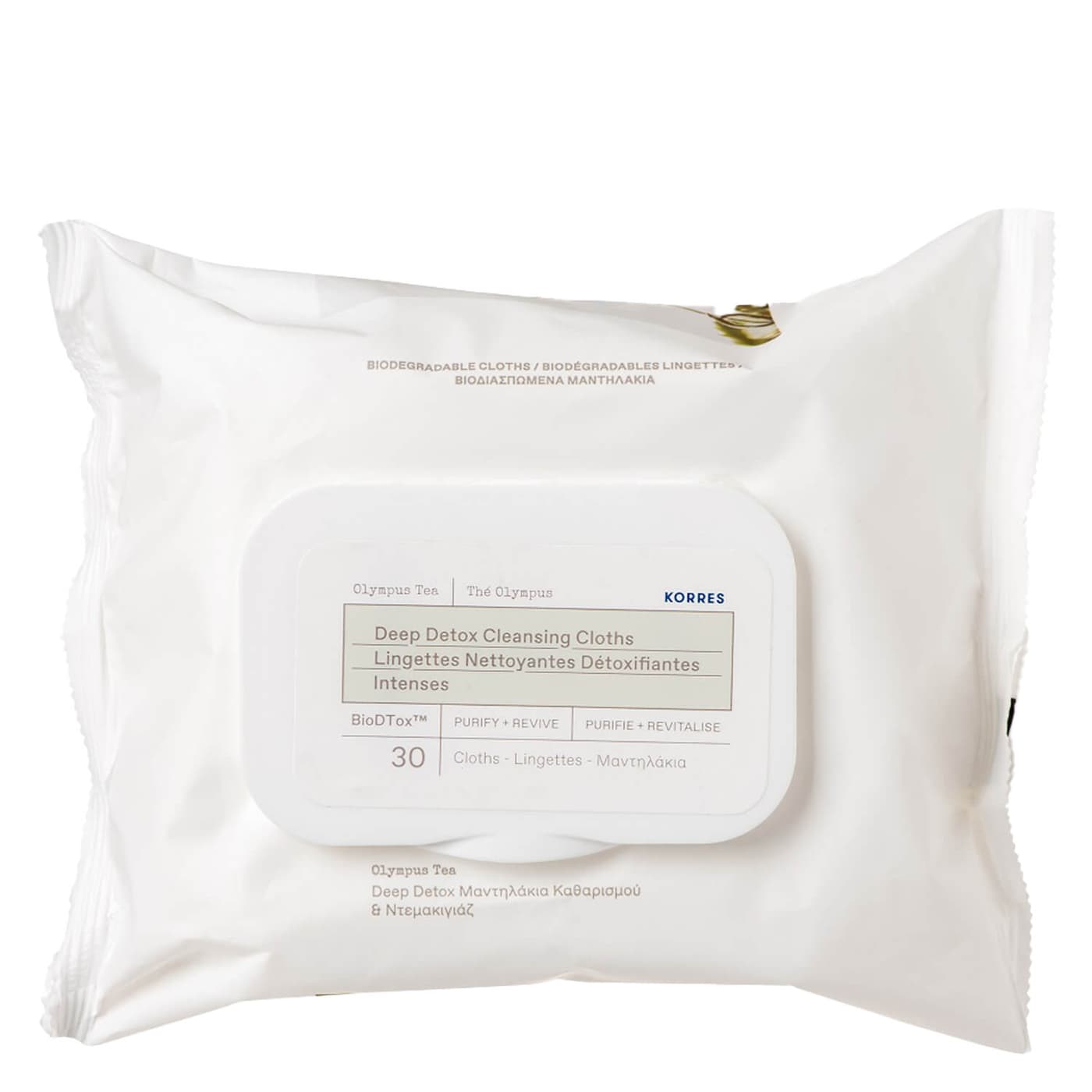 Korres Care - Olympus Tea Deep Detox Cleansing Cloths