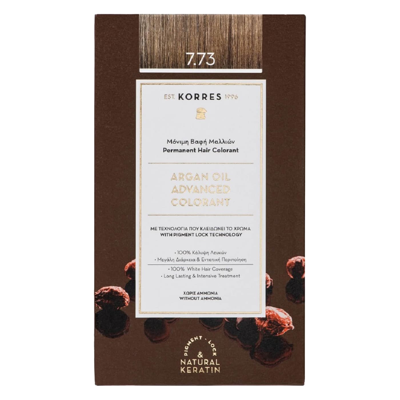 Korres Color - Argan Oil Hochentwickelte Haarcoloration Golden Mocca 7.73