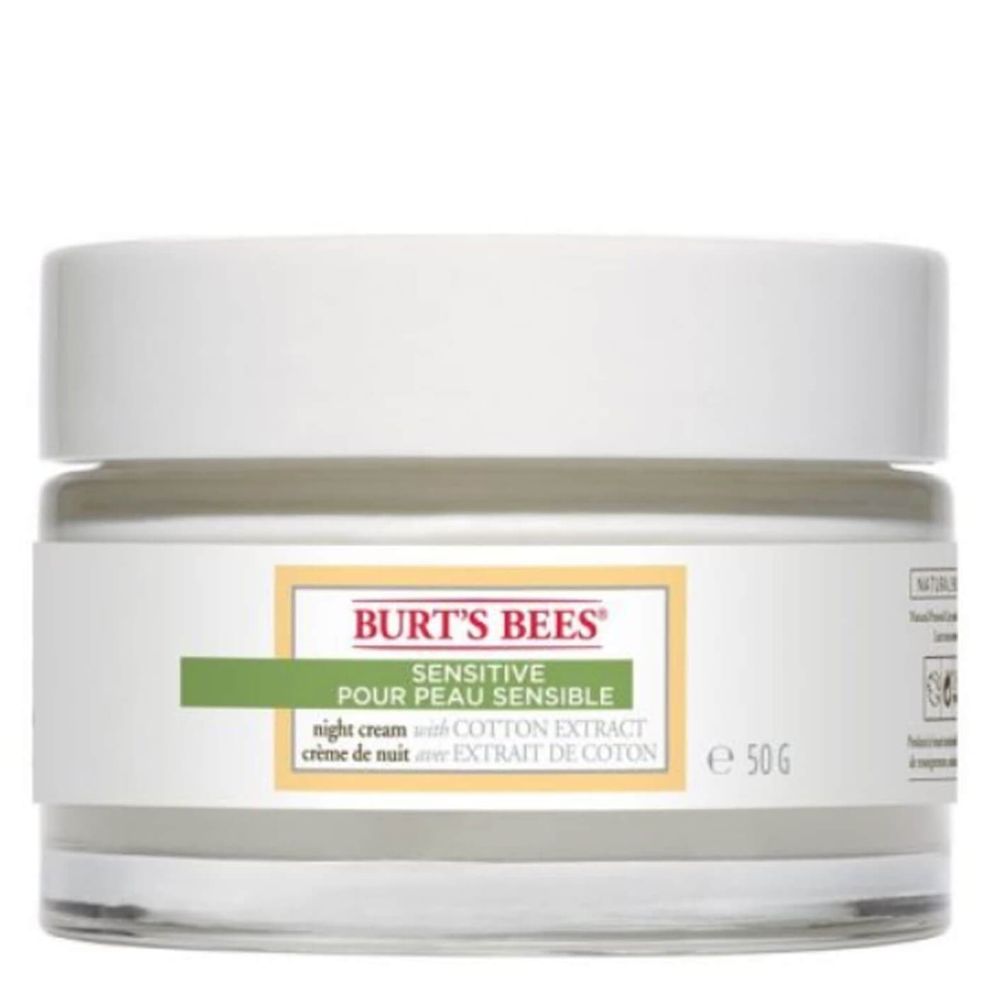 Burt's Bees - Sensitive Night Cream Cotton Extract