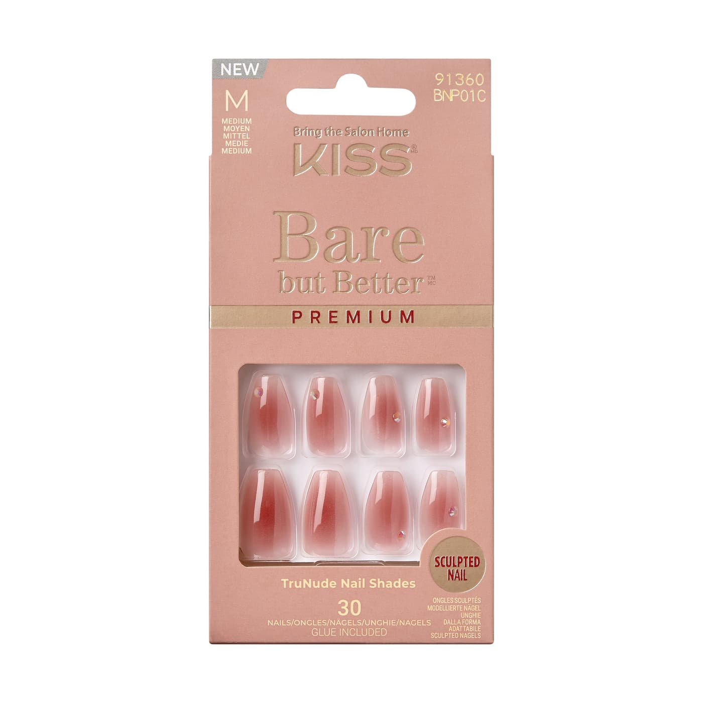 KISS Nails - Ks Bare-but-better Premium Nails - Shine