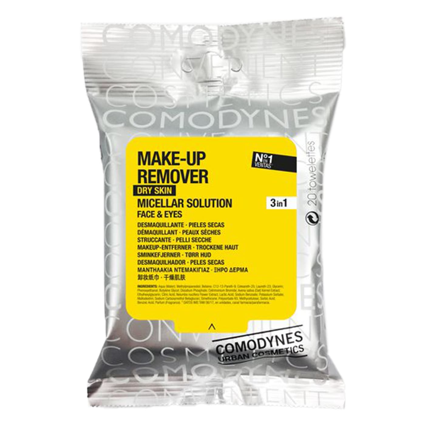 COMODYNES - Abschminktücher für trockene Haut
