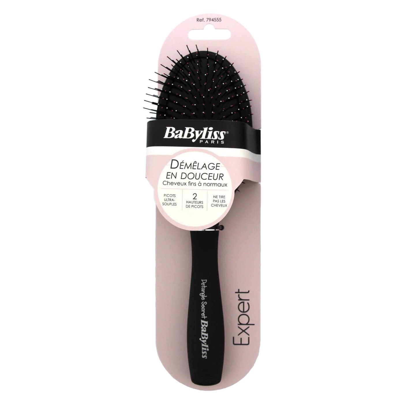 BaByliss - Brosse Pneumatique Detangle Noir 794555