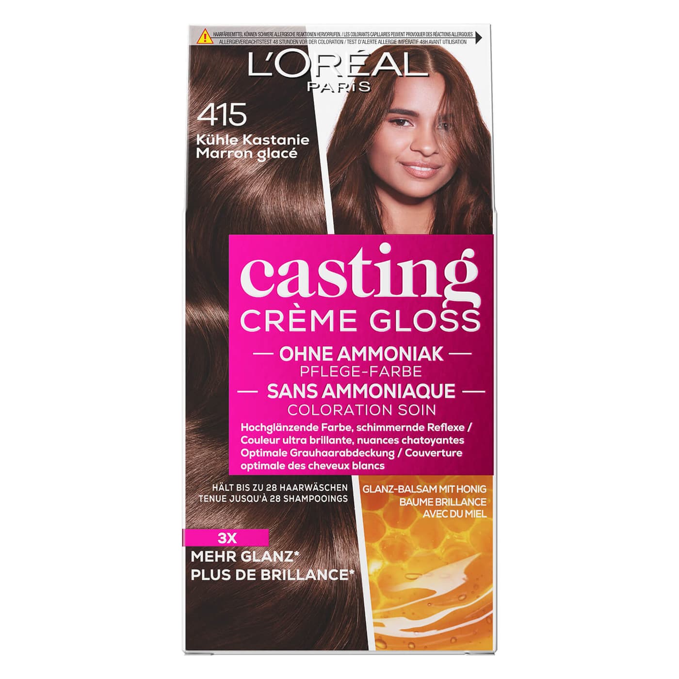 LOréal Casting - Crème Gloss 415 Kühle Kastanie
