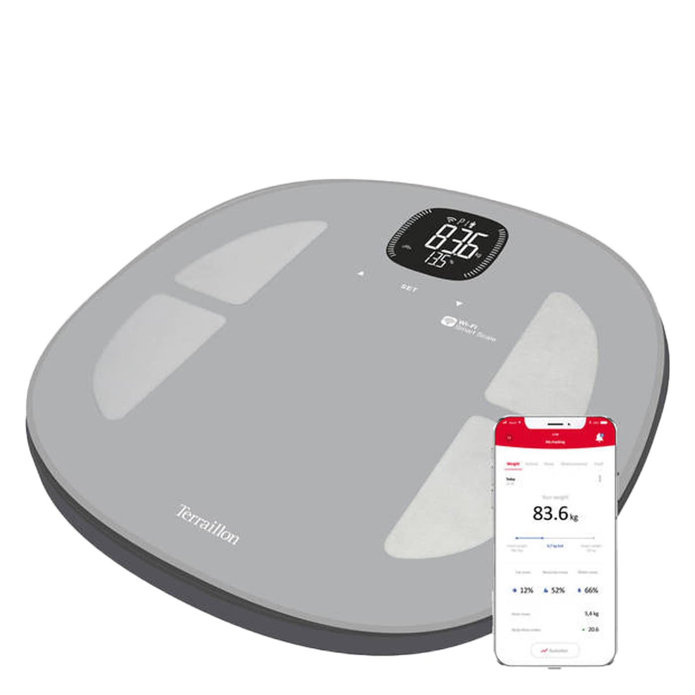 Terraillon - Master Fit Wifi Personenwaage