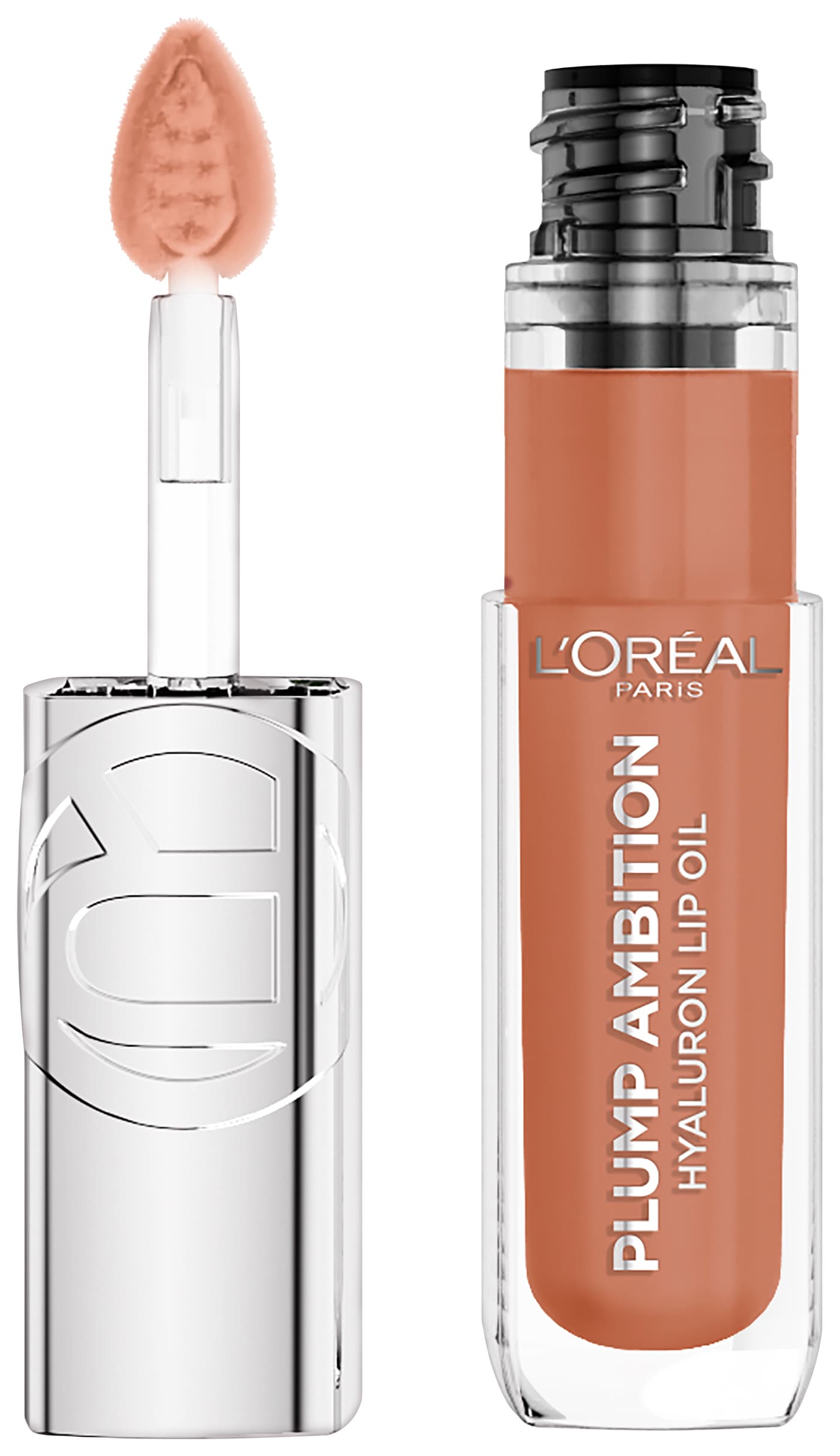 L'Oreal Cosmetics - Plump Ambition Hyaluron Lip Oil 641 Latte Glace