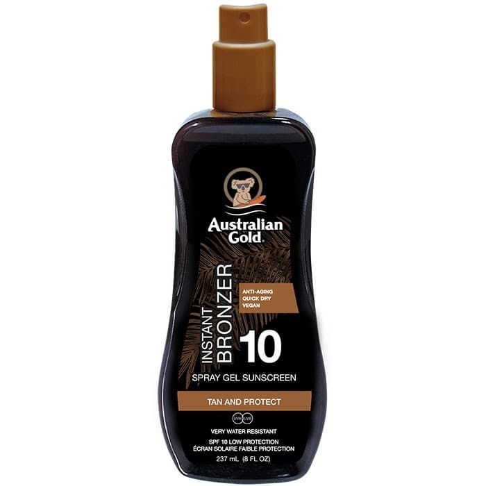 Australian Gold - SPF 10 Spray Gel mit Bronzer