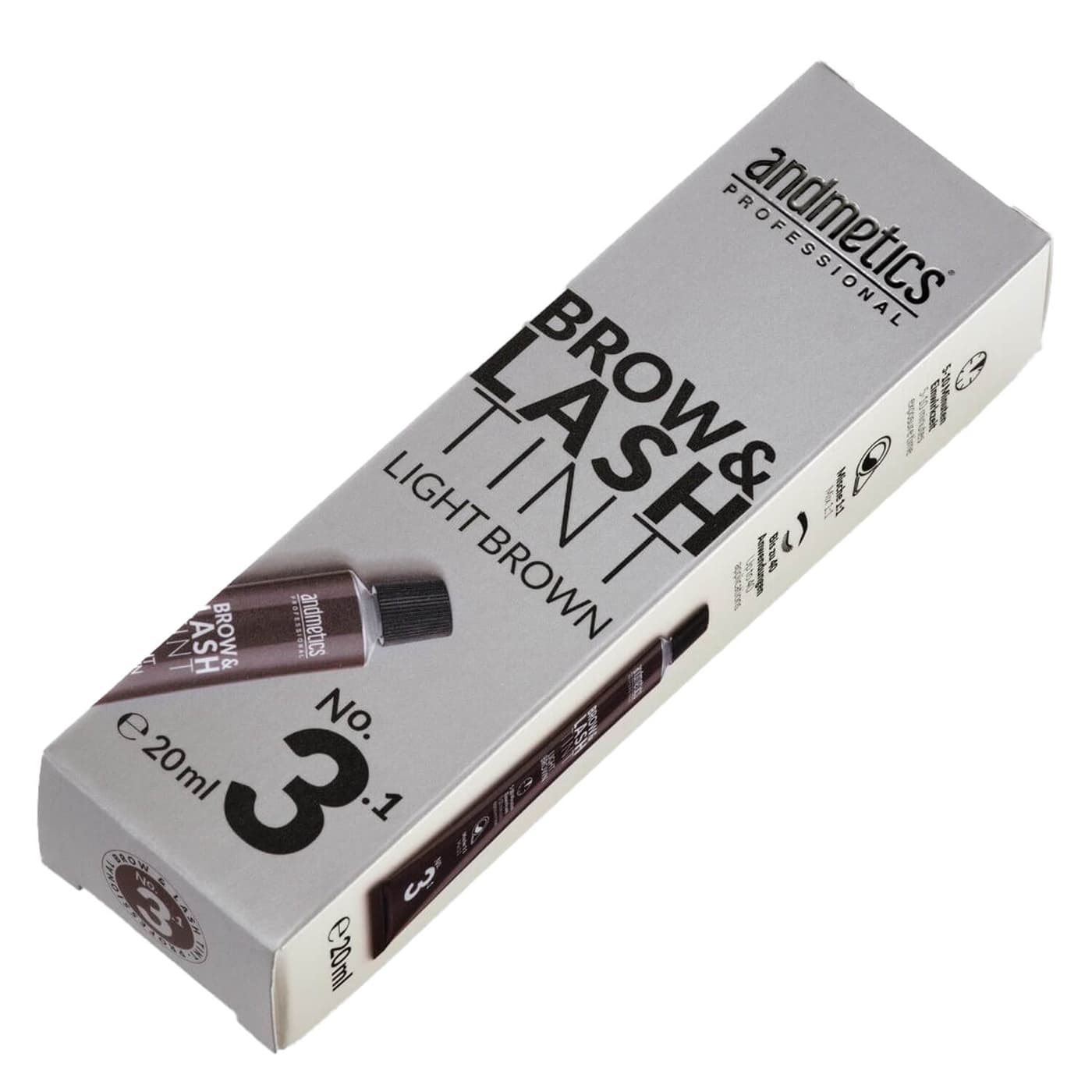 andmetics Professional - Augenbrauen- & Wimpernfarbe Hellbraun