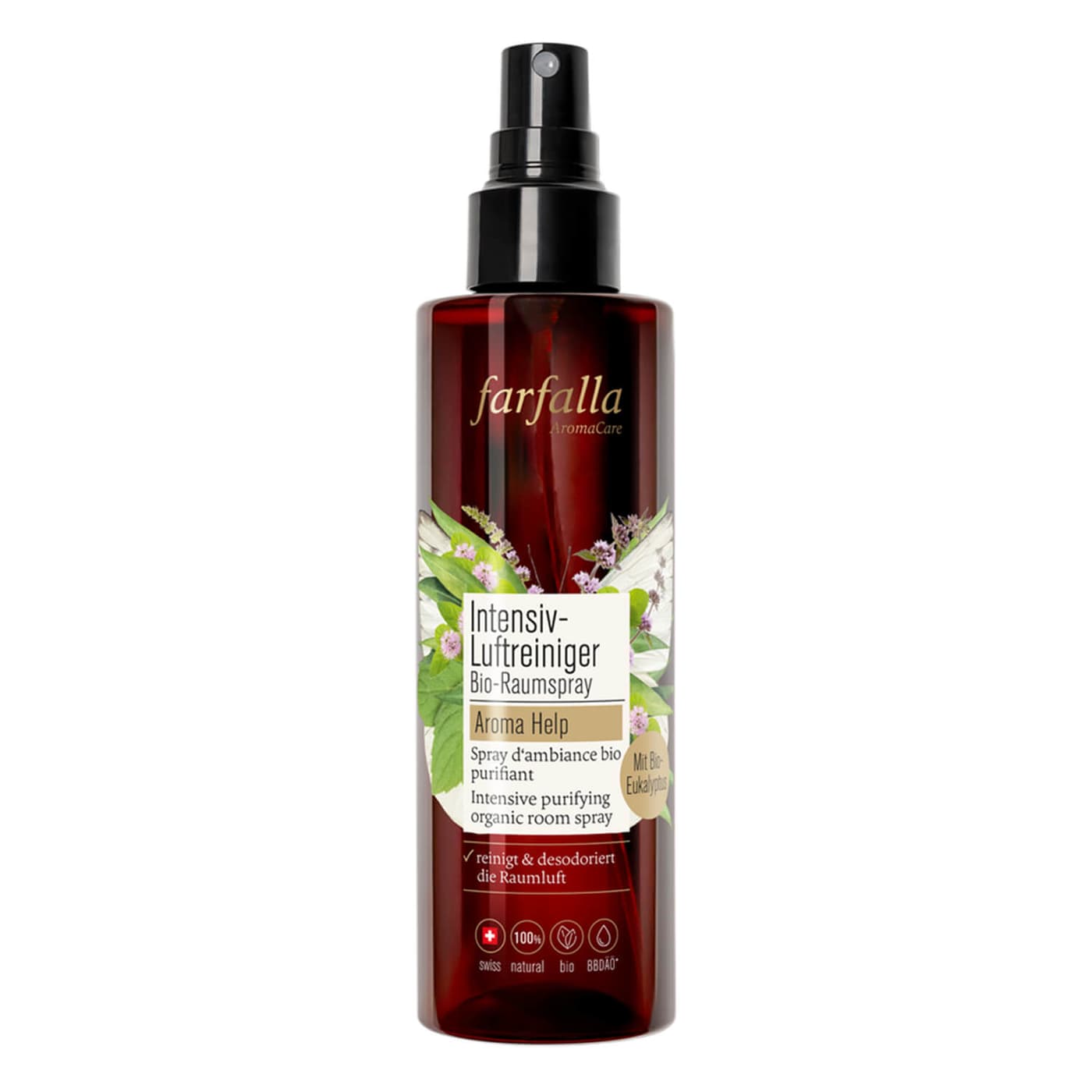 Farfalla Raumspray - Intensiv-Luftreiniger Bio-Raumspray Aroma Help