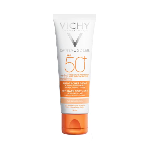 Vichy Ideal Soleil - Ideal Soleil Anti-pigment Flecken Creme 3in1 Getönt LSF50+