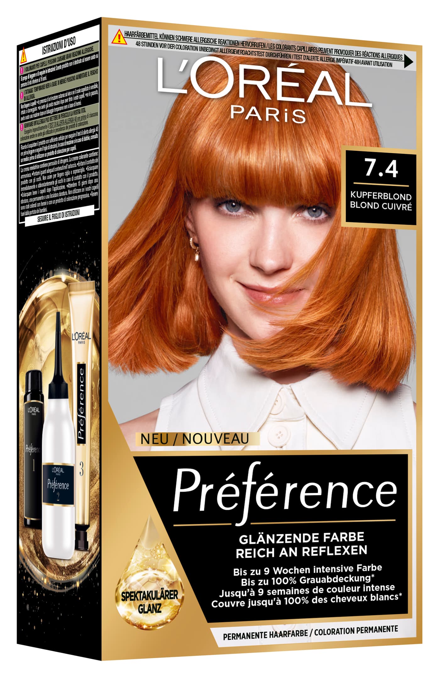 L'Oreal  Preference - Préférence 7.4 Kupferblond