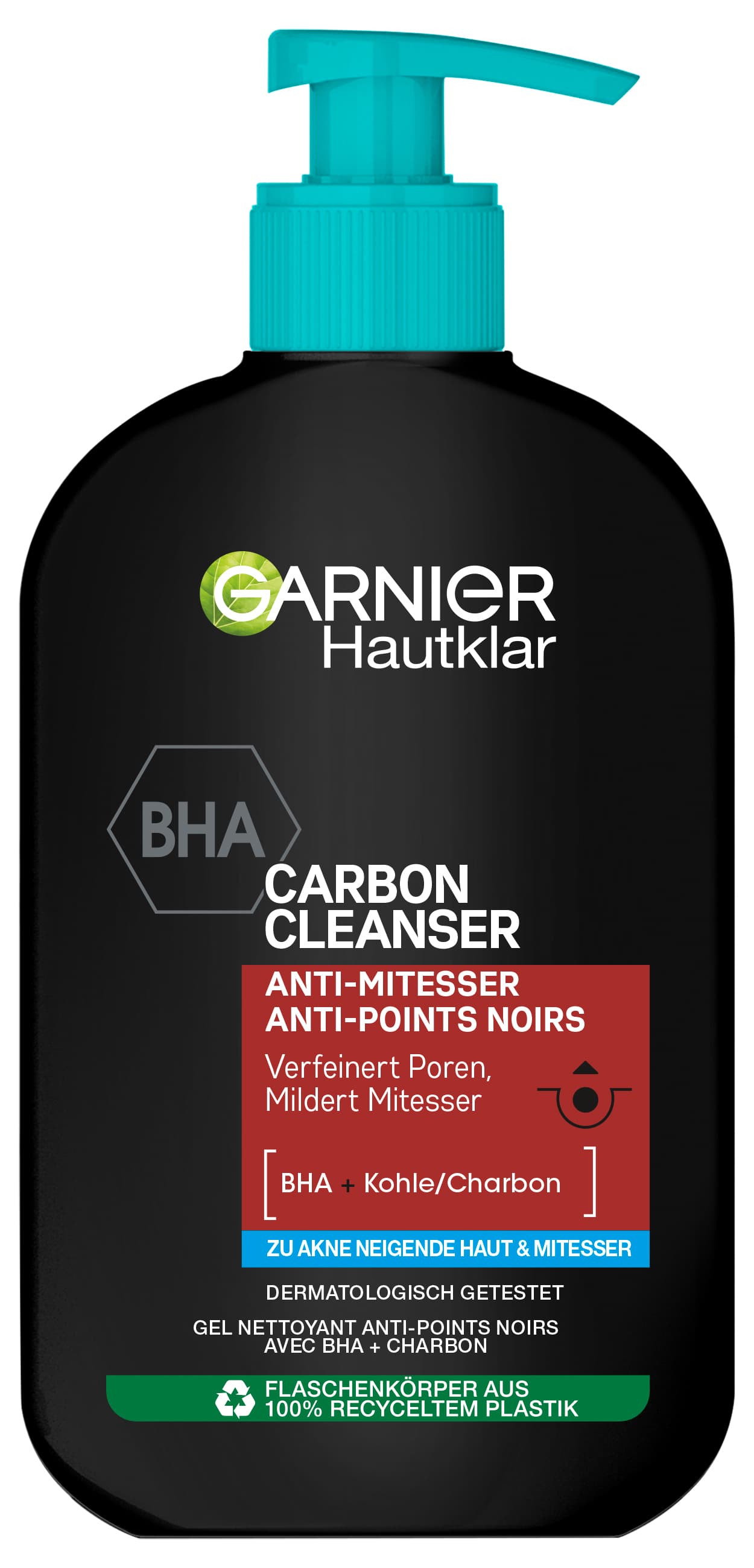 Skinactive Face - Hautklar Waschgel BHA Carbon Cleanser Anti-Mitesser