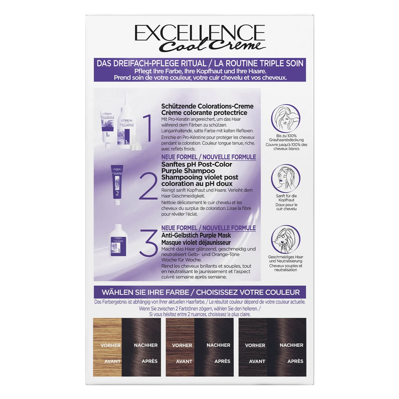 LOréal Excellence Color - Cool Crème 5.11 Ultra Kühles Hellbraun