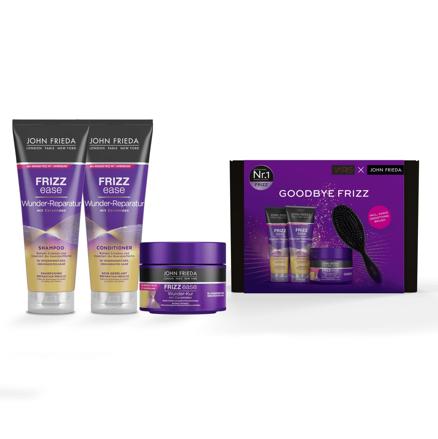 Frizz Ease - John Frieda x VARIS Wunder-Reparatur Set
