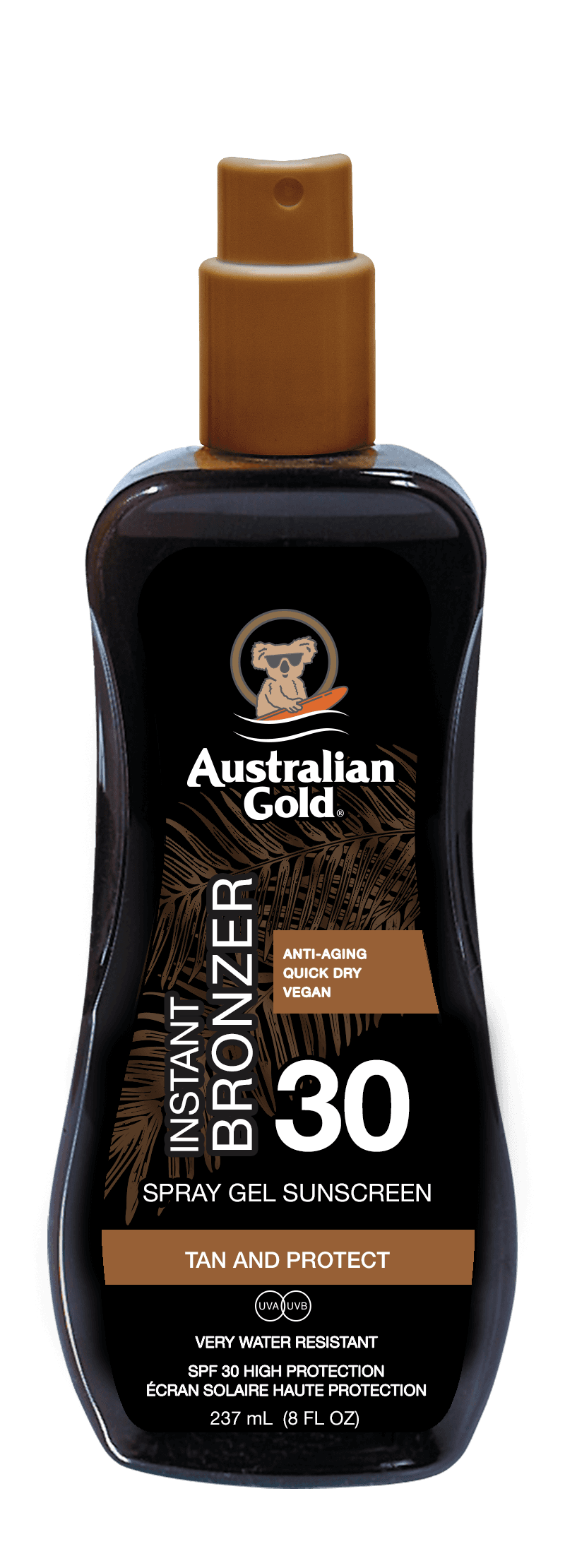 Australian Gold - Spf 30 Spray Gel With Bronzer