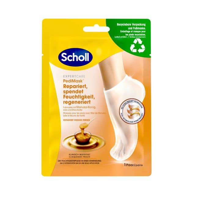 Scholl Care - Intensiv pflegende Fussmaske mit Manuka Honig
