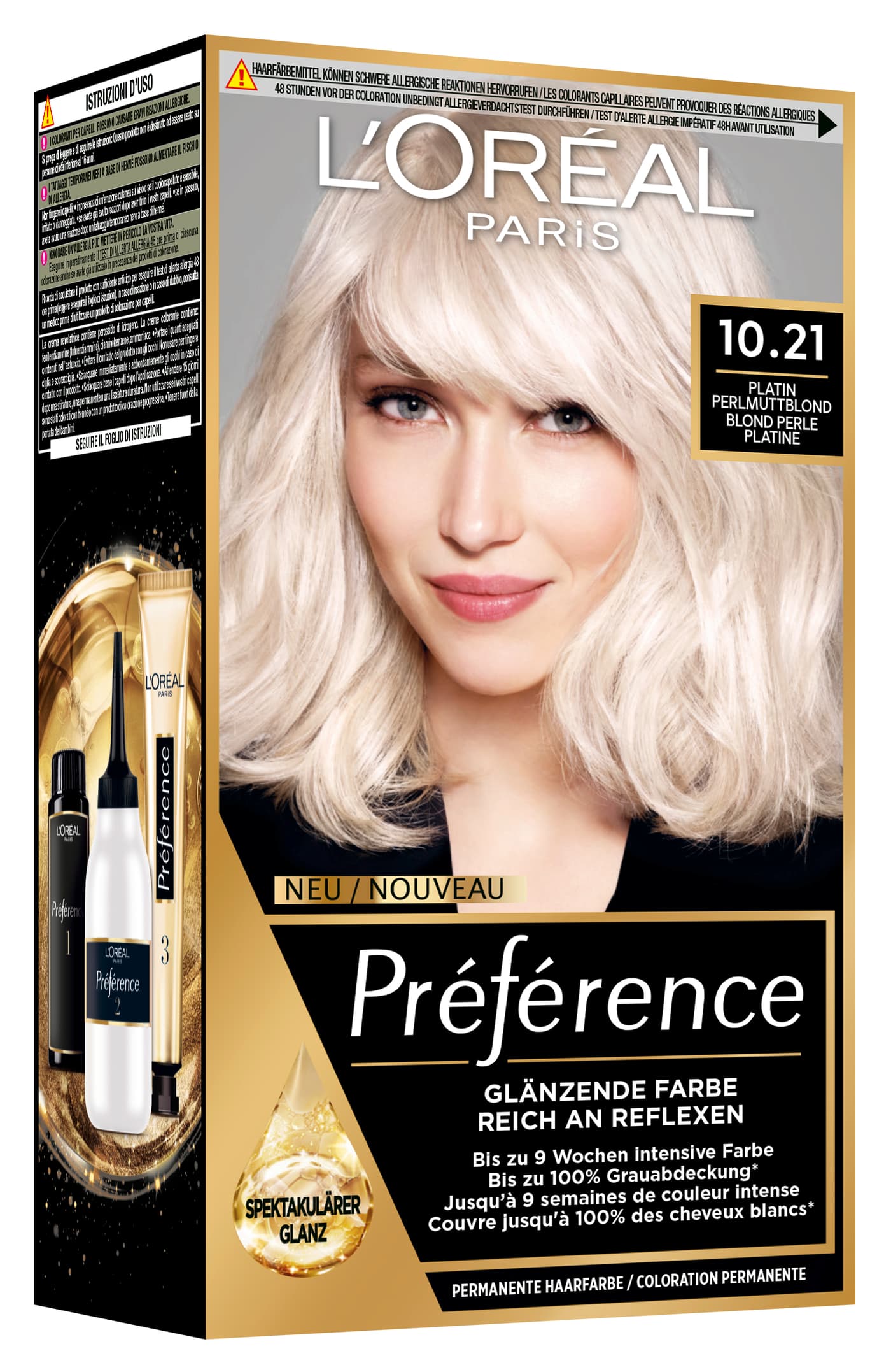 L'Oreal  Preference - Préférence 10.21 Platin Perlmuttblond