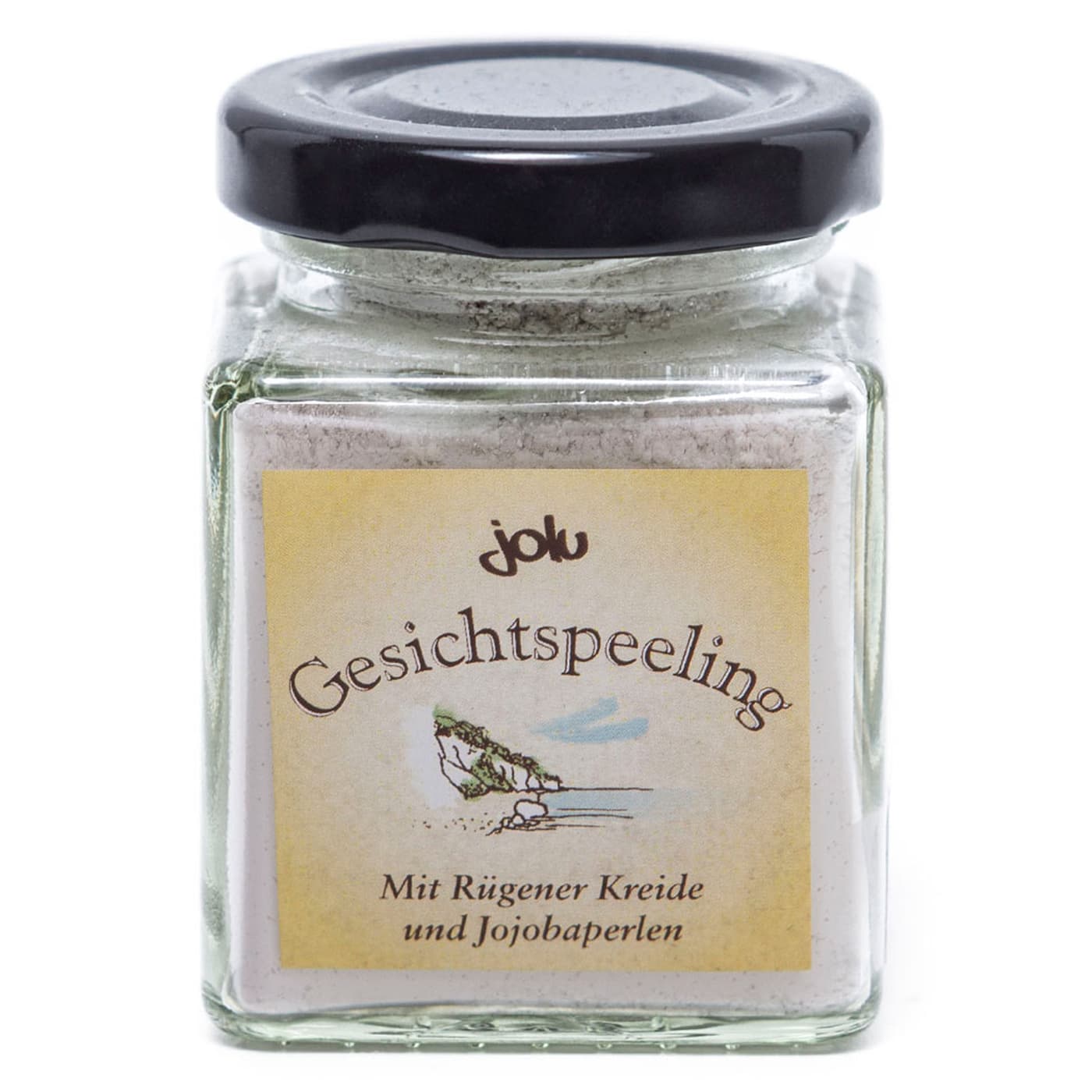 jolu - Gesichtspeeling Kreide und Jojobaperlen