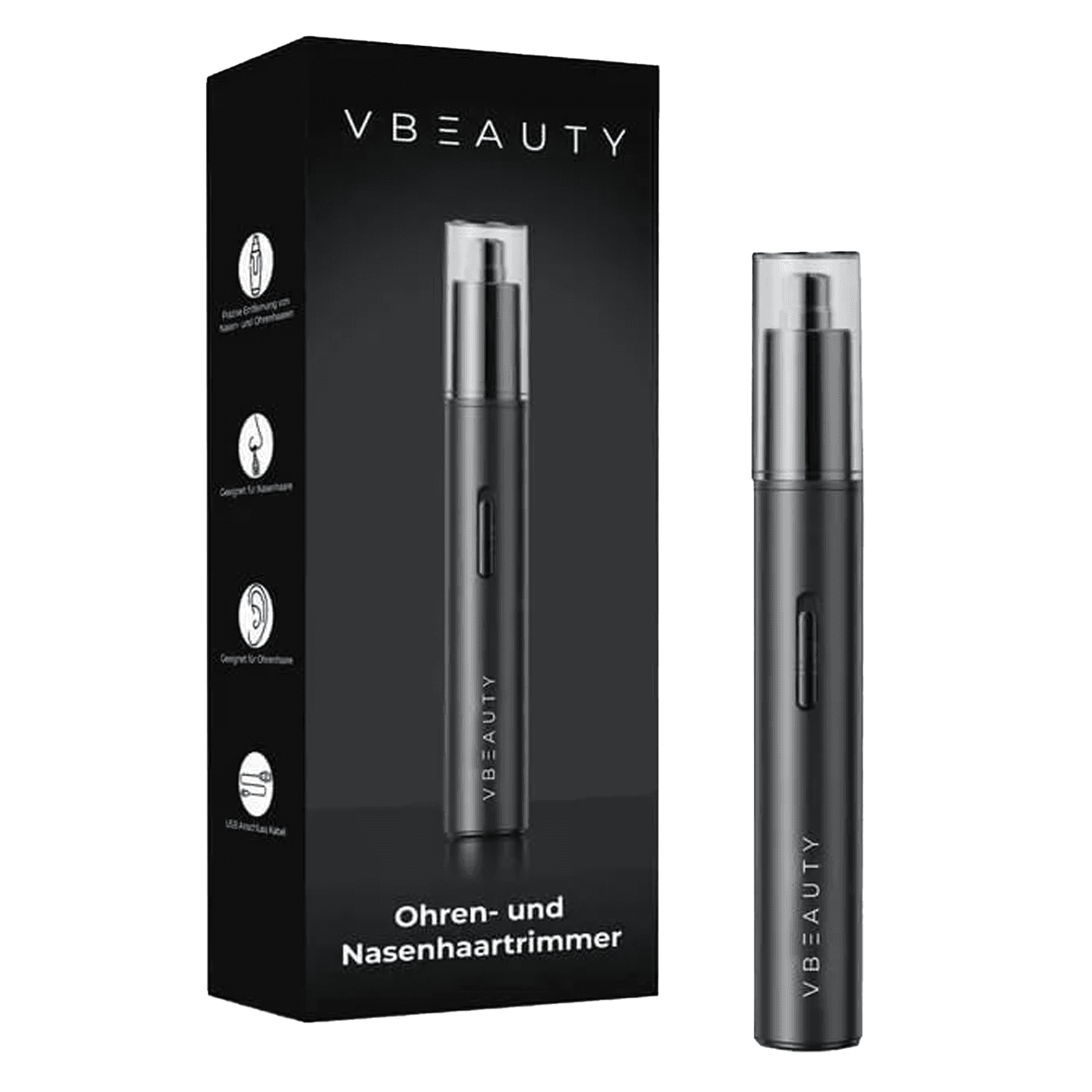 VBEAUTY Tools -  Nasenhaar- Trimmer / USB Anschluss