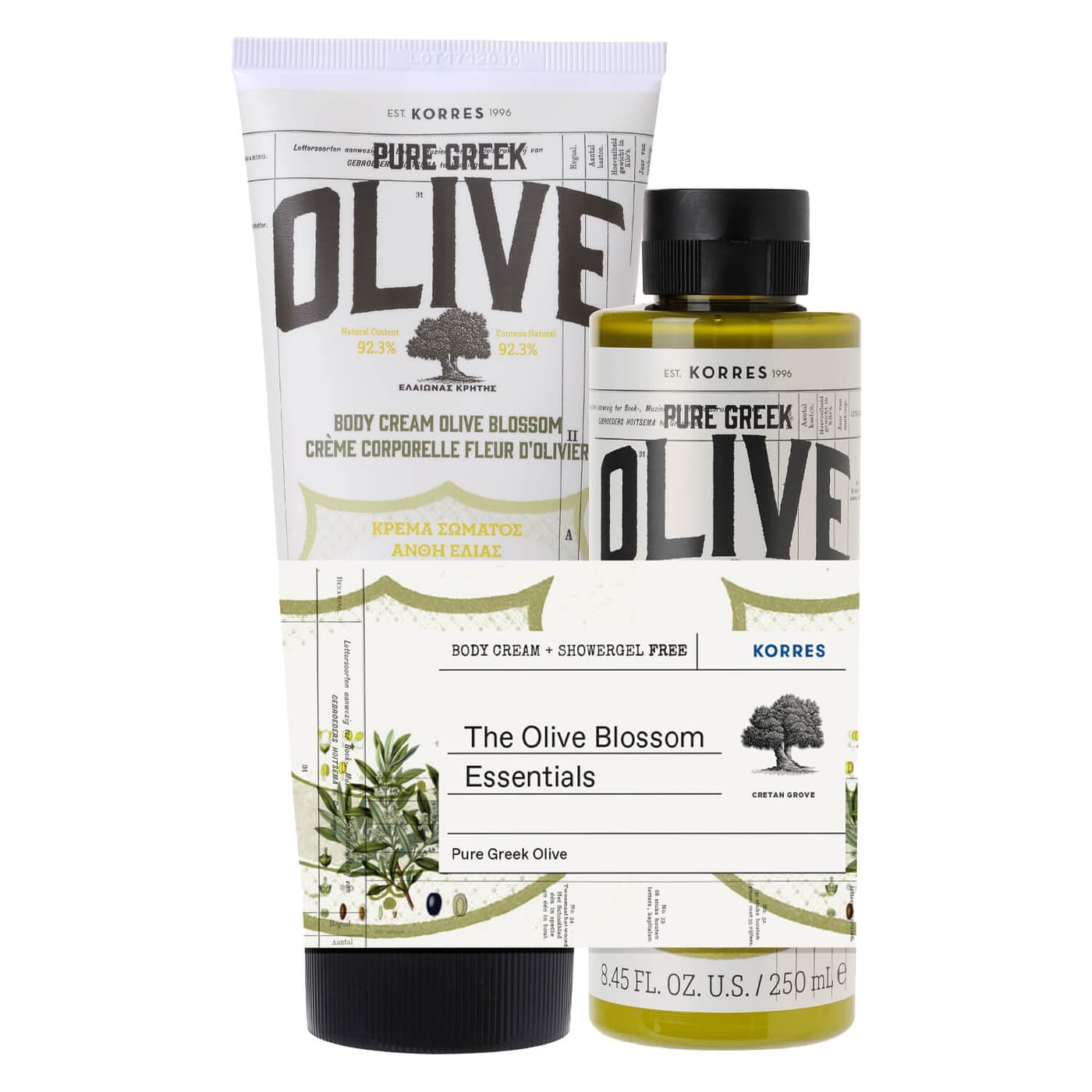 Olive Blossom Body Cream & Cleanser Set