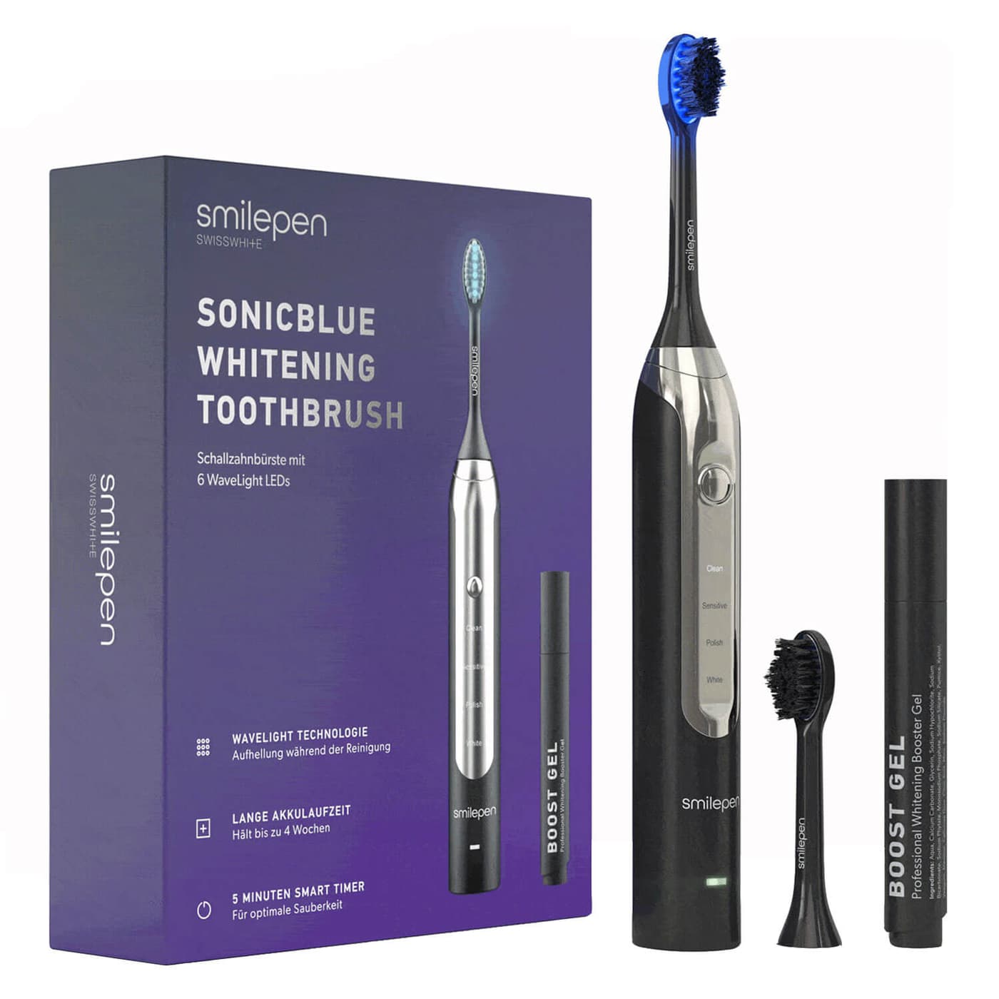 smilepen - Sonicblue Whitening Schallzahnbürste 6 LED