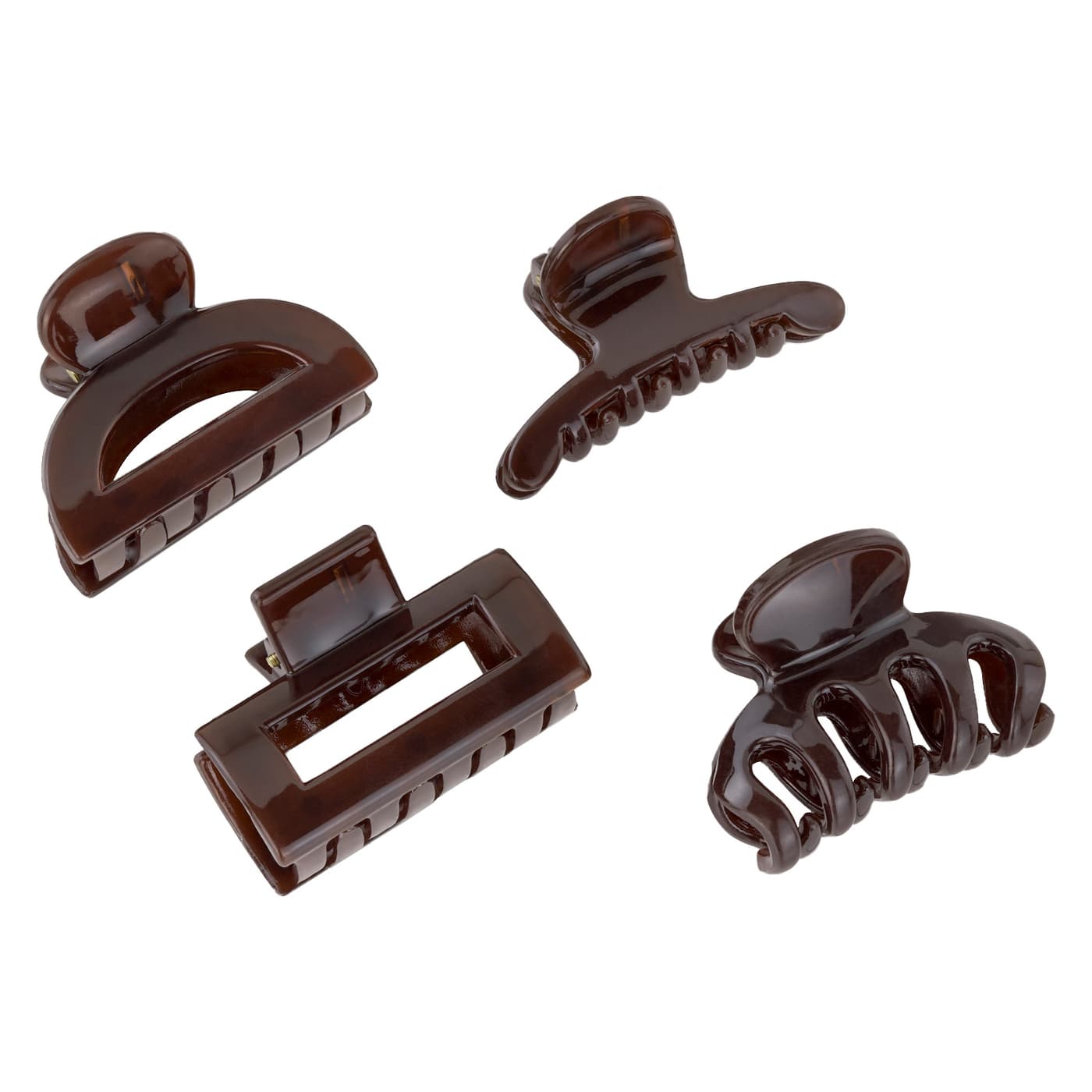 TRISA Hair - Small Hair Clips, dark red
