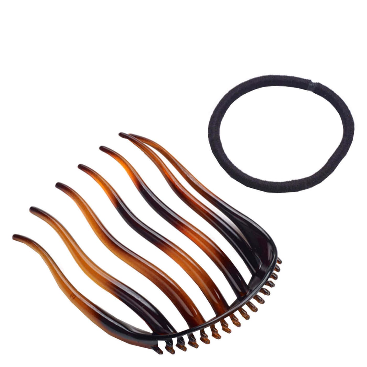 FRANCK PROVOST - Volumenkamm mit Haargummi Tortoise