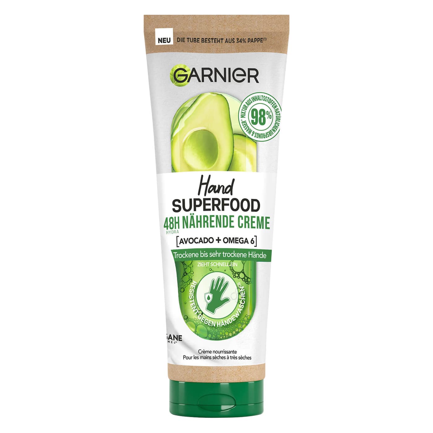 Skinactive Body - Hand Superfood 48H Reparierender Handbalsam Avocado + Omega-6