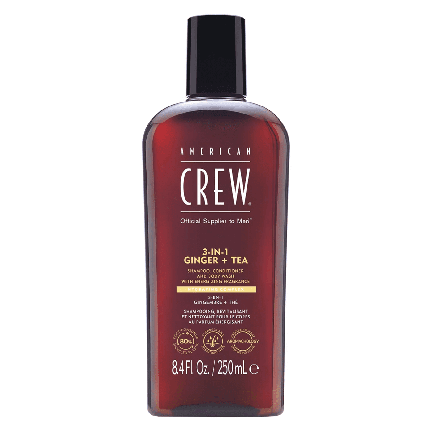 Crew Hair & Body Care - American Crew 3-in-1 Ginger & Tea Shampoo, Conditioner & Body Wash