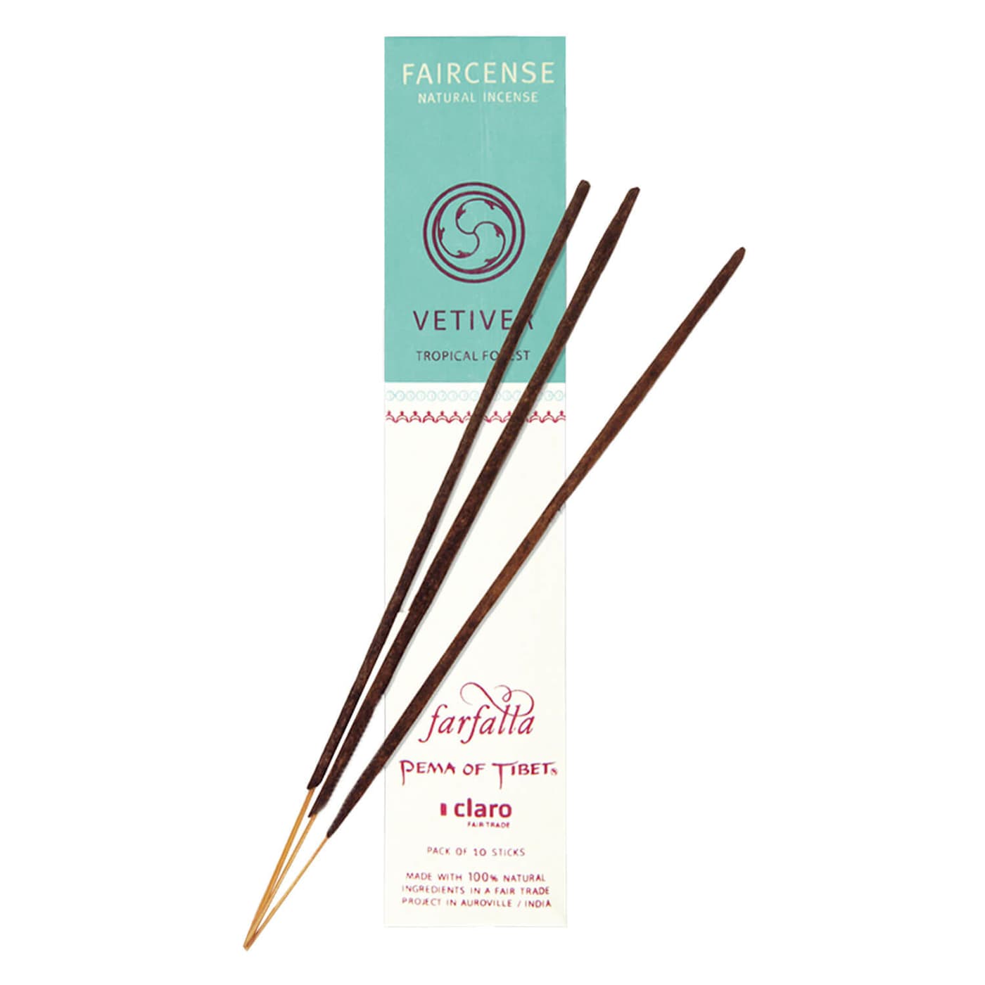 Farfalla Räucherstäbchen - Vetiver/Tropical Forest - Faircense Räucherstäbchen