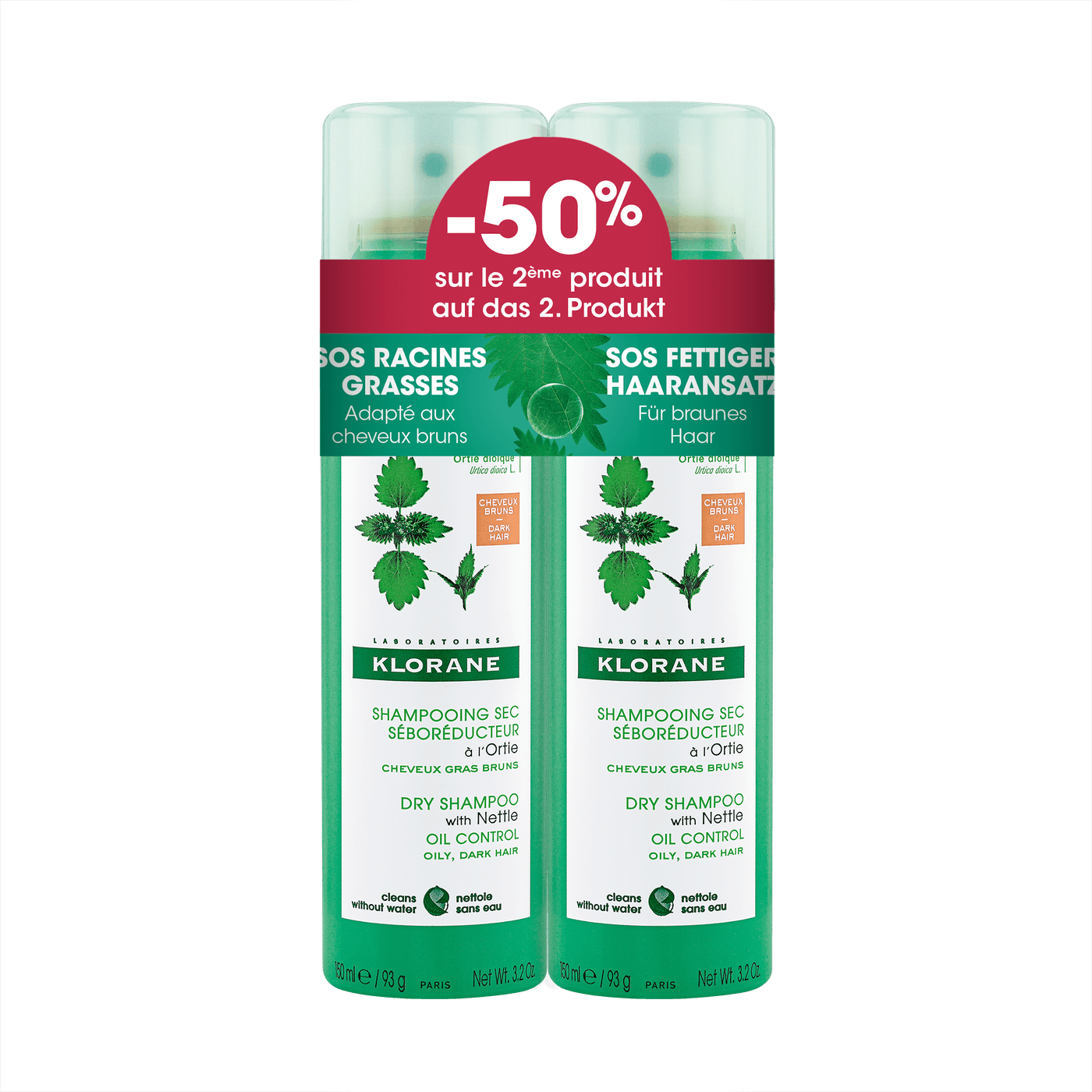 Brennessel - Trockenshampoo Getönt Duo