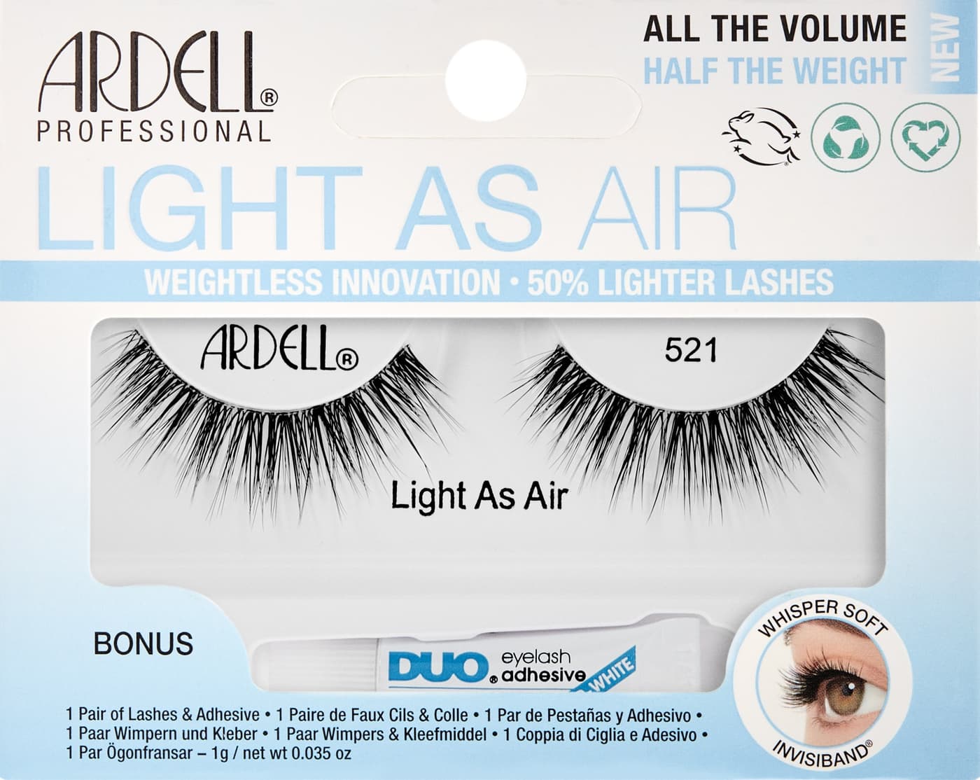 Ardell False Lashes - Light As Air 521