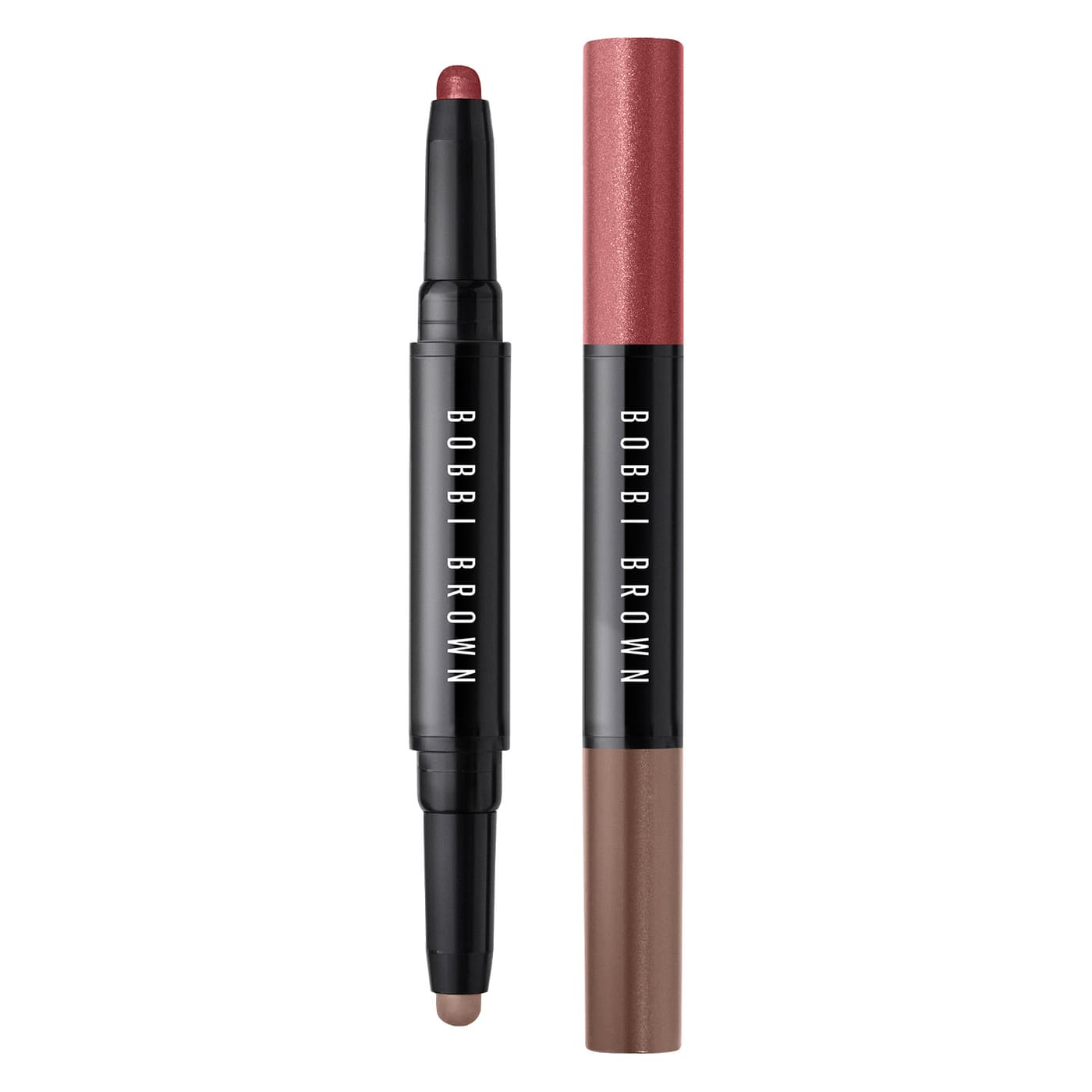 BB Eye Shadow - Long-Wear Cream Shadow Stick Duos Bronze Pink/ Expresso
