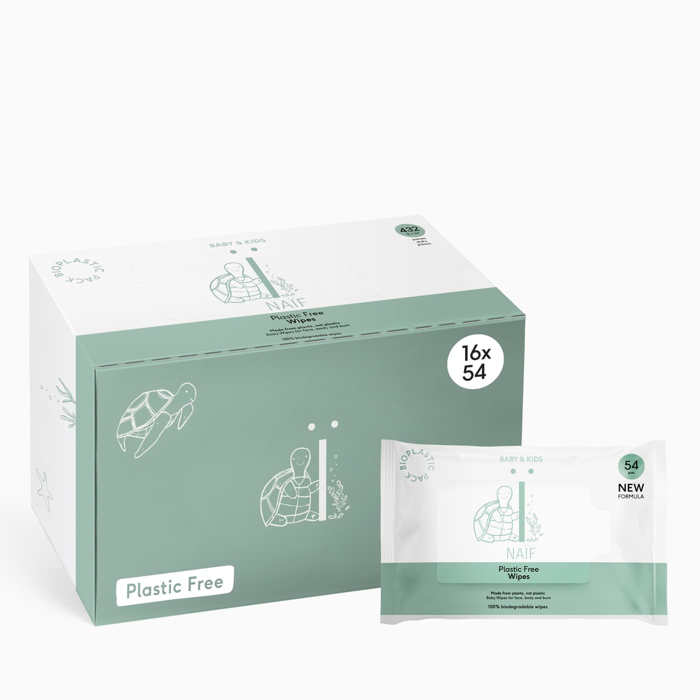 Naif - Water Wipes Plastikfreiebabyfeuchttücher