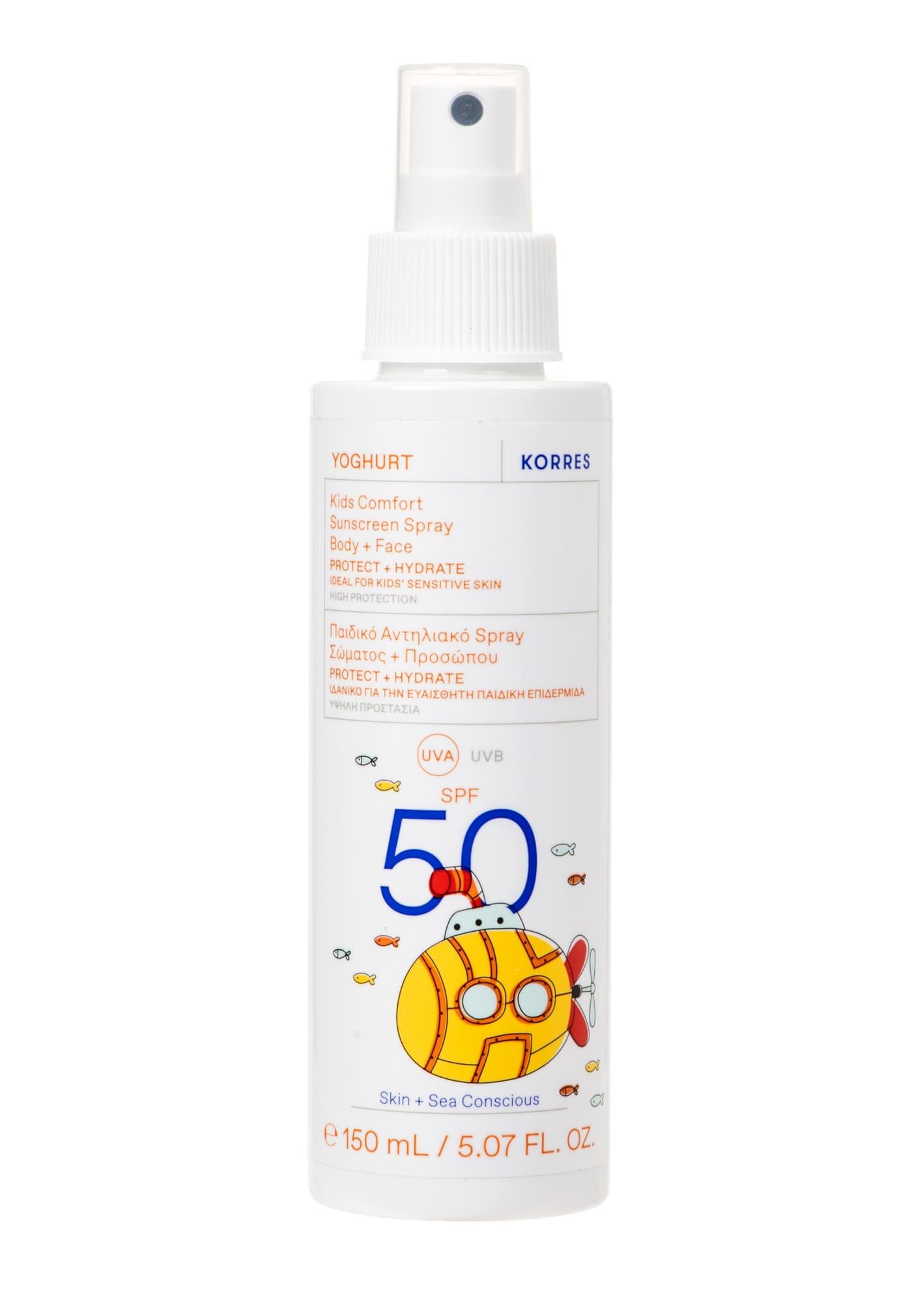 Korres Care - Yoghurt Komfort Sonnenschutzspray Für Kinder Für Gesicht & Körper Spf50