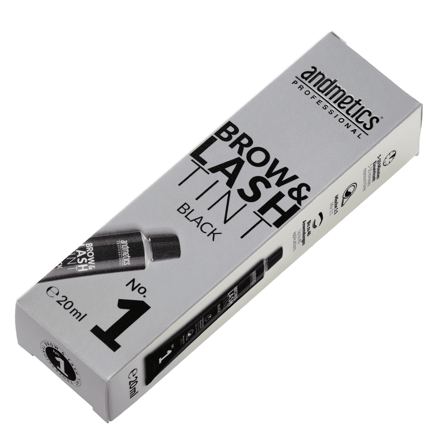 andmetics Professional - Augenbrauen- & Wimpernfarbe Schwarz