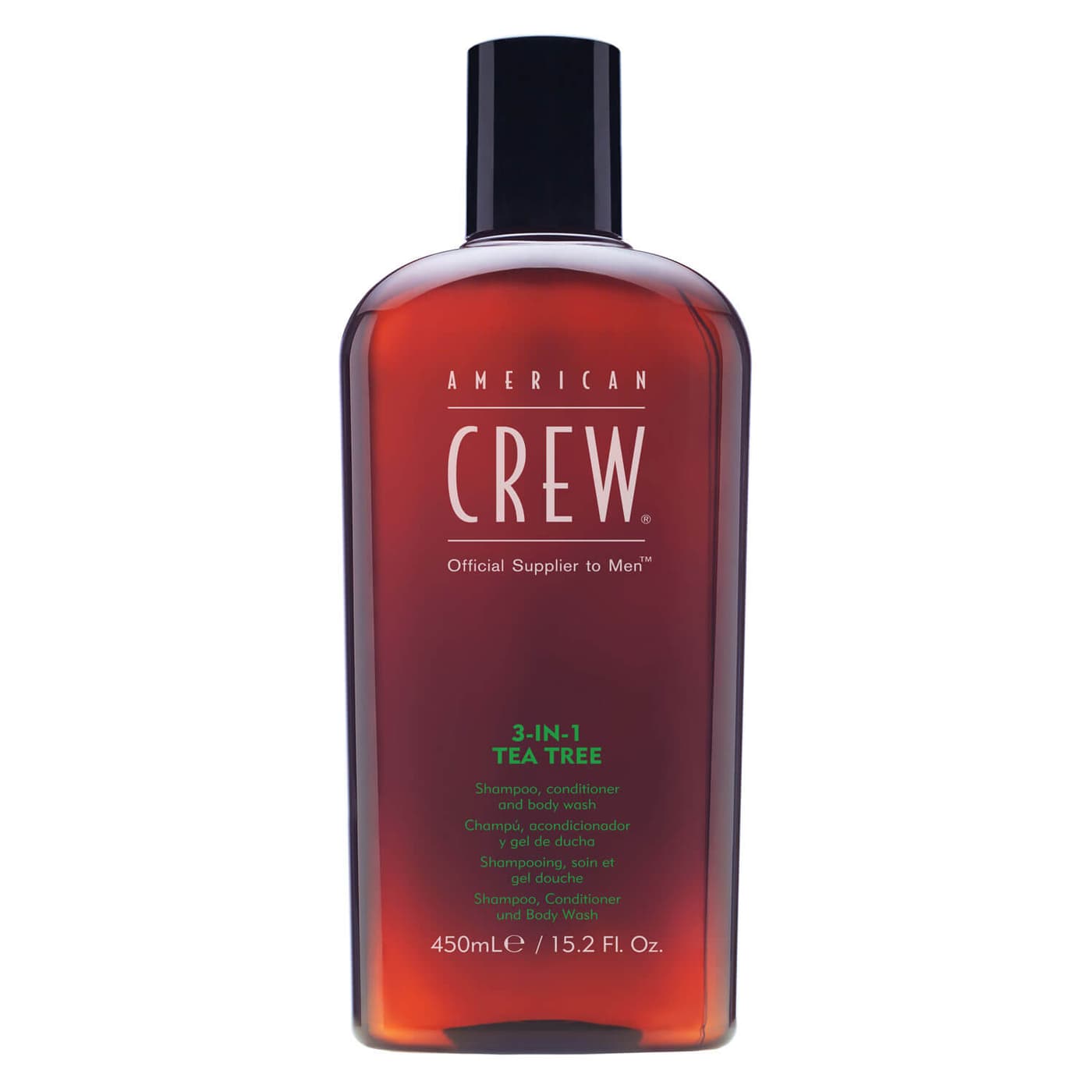 Crew Hair & Body Care - American Crew 3-in-1 Tea Tree Shampoo, Conditioner & Body Wash