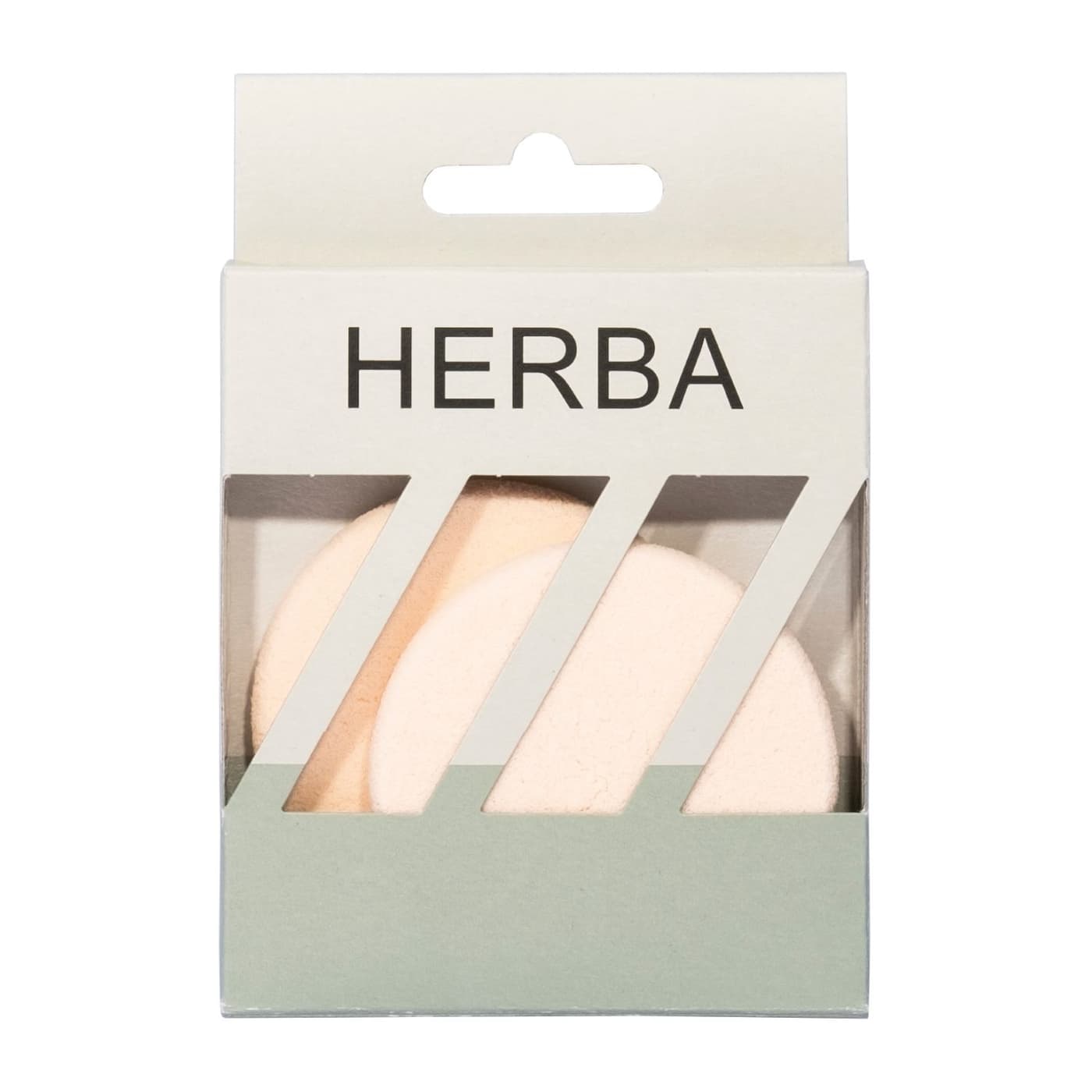 Herba - Make-up Schwämmchen rund beige 2 Stk.