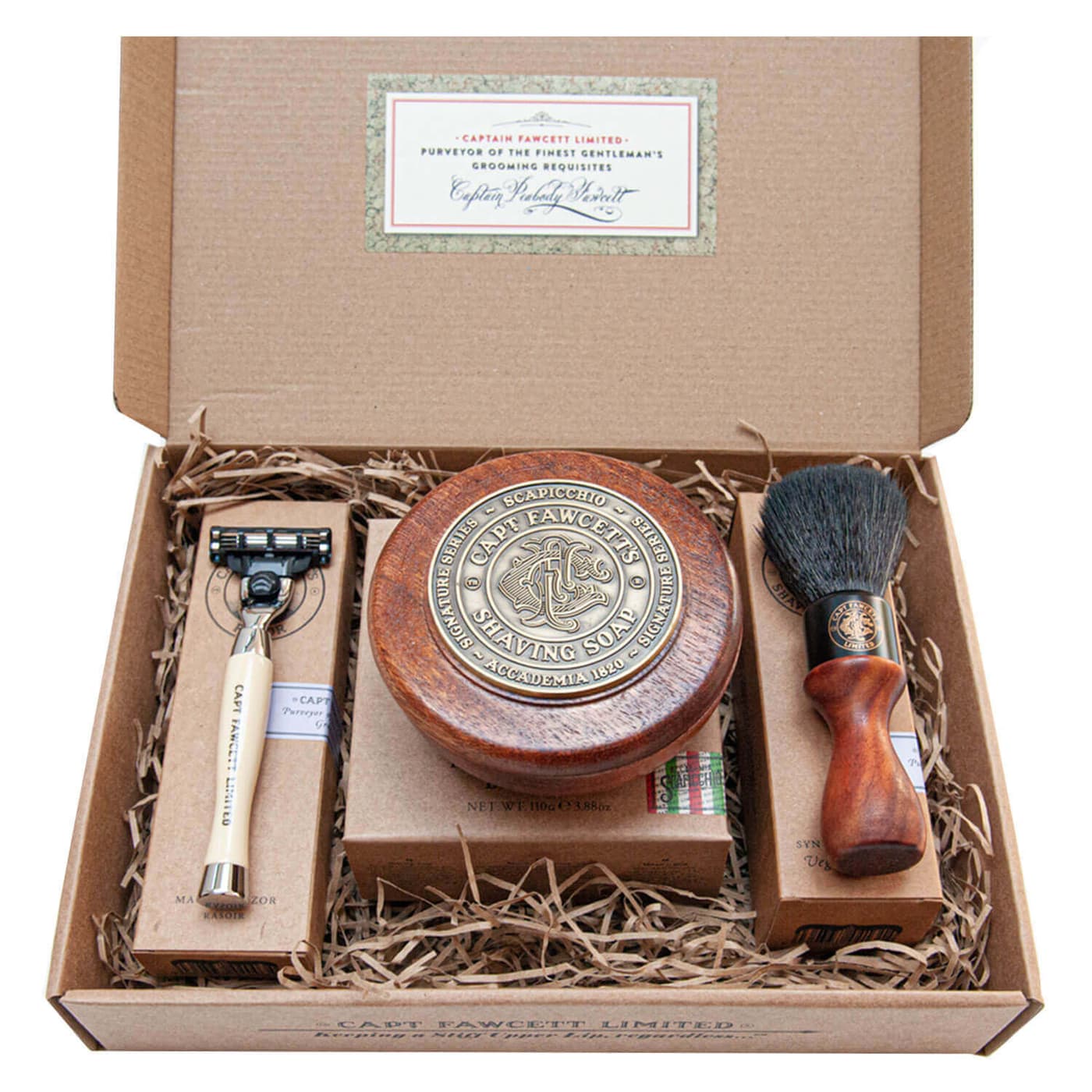 Capt. Fawcett Care - Scapicchio Shaving Soap Set