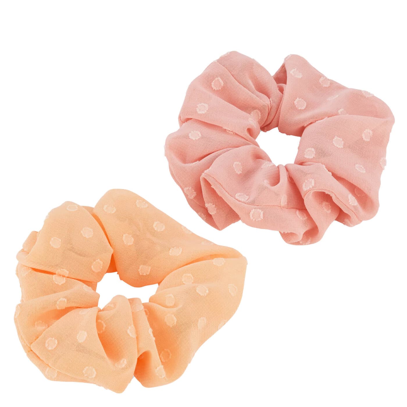 Twisted Elastic Scrunchie, hellrosa & lachs