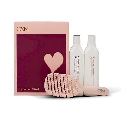 O&M Haircare - Hydration Ritual Gift Pack With Flexible Brush