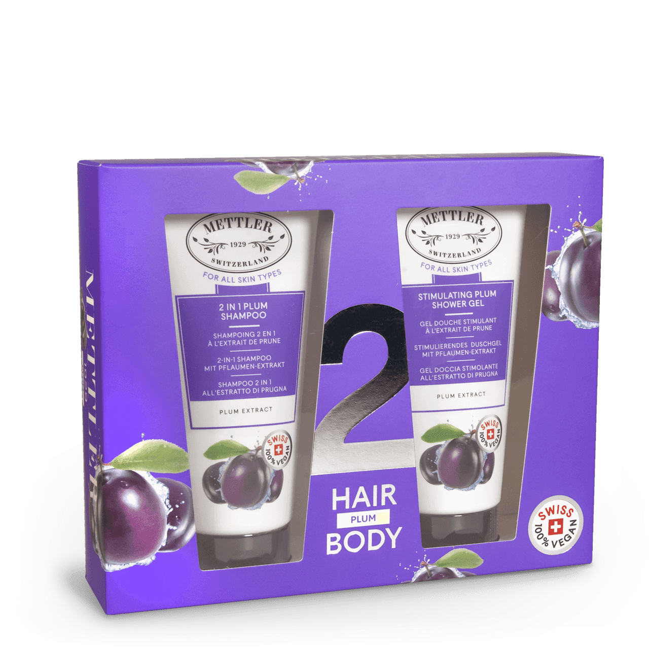All Skin Types - Haar & Körperpflegeset Pflaume