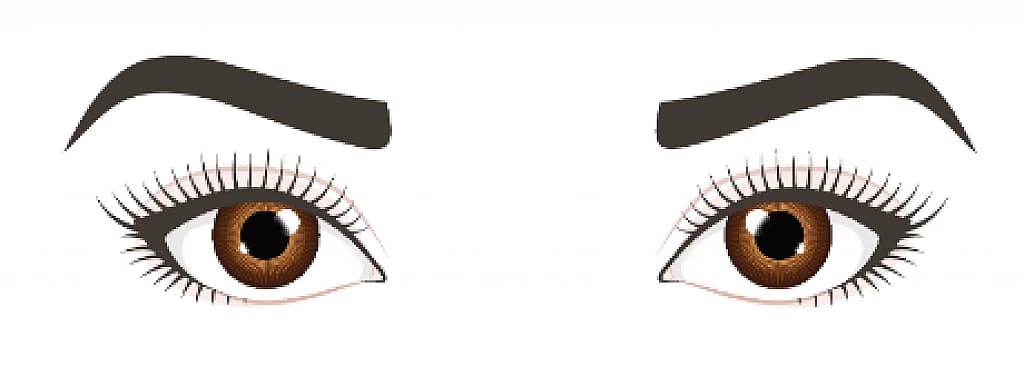 Weit auseinander stehende Augen Make-up