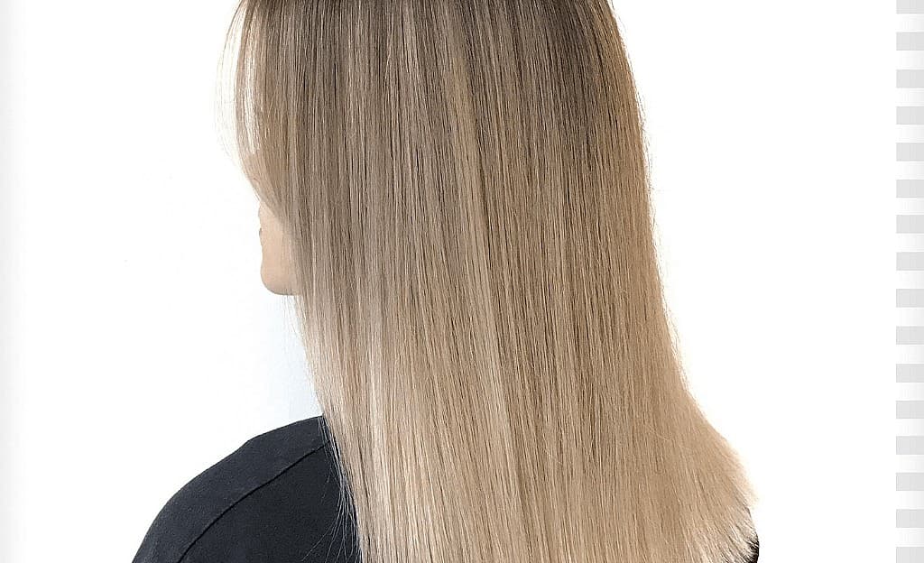 Balayage für blondes Haar