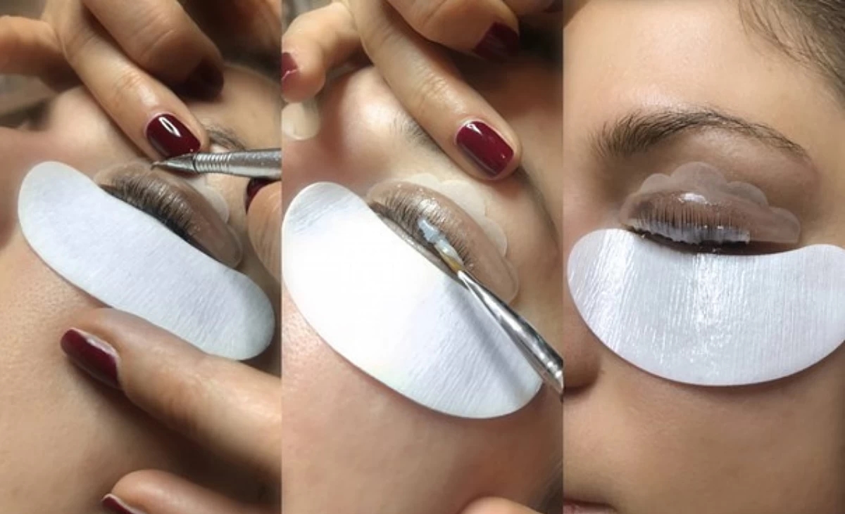 Ein weiteres Serum wird bei Wimpernliftig aufgetragen